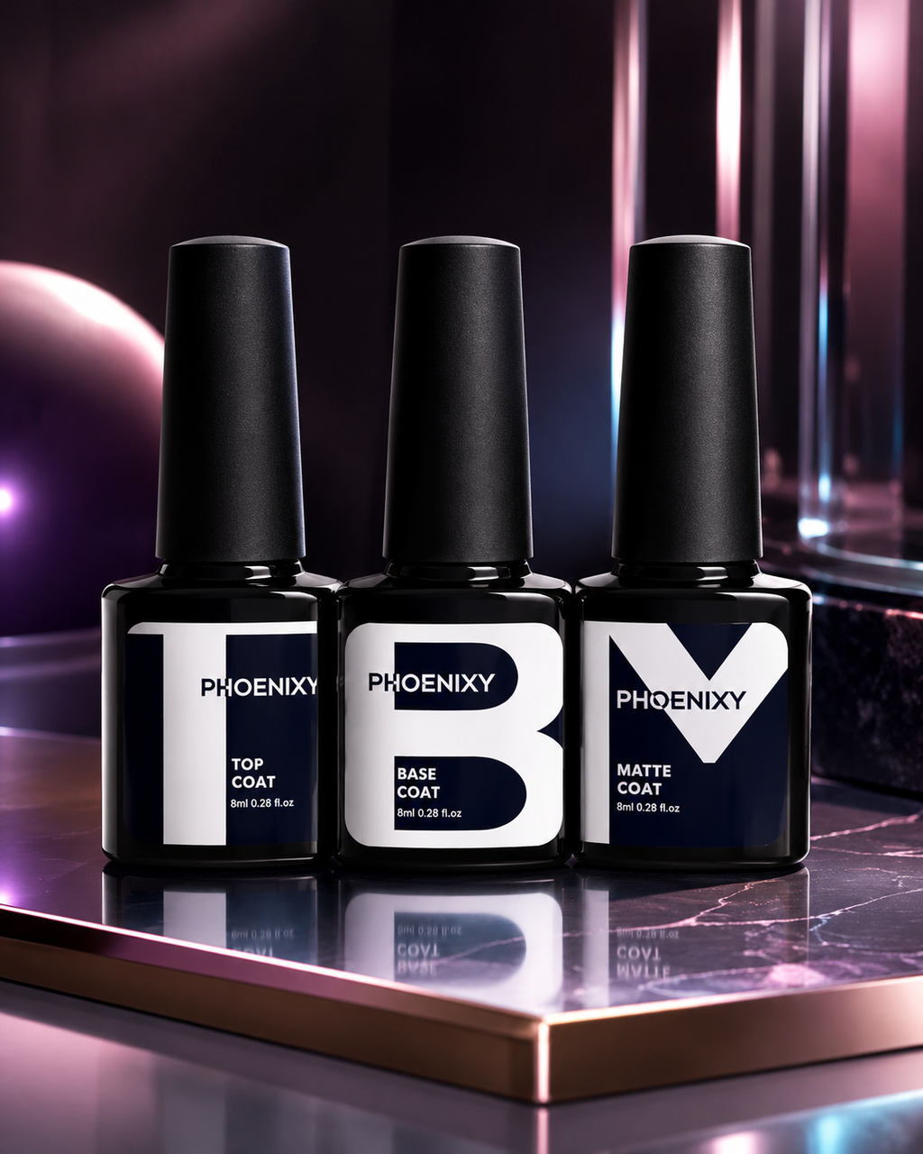 PHOENIXY Chromatic Ritual™ 36-Piece Gel Nail Polish Kit with 36W UV LED Lamp | Cindarello Selection