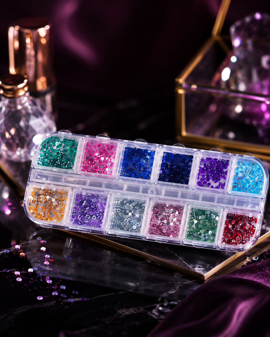 PHOENIXY Chromatic Ritual™ 36-Piece Gel Nail Polish Kit with 36W UV LED Lamp | Cindarello Selection