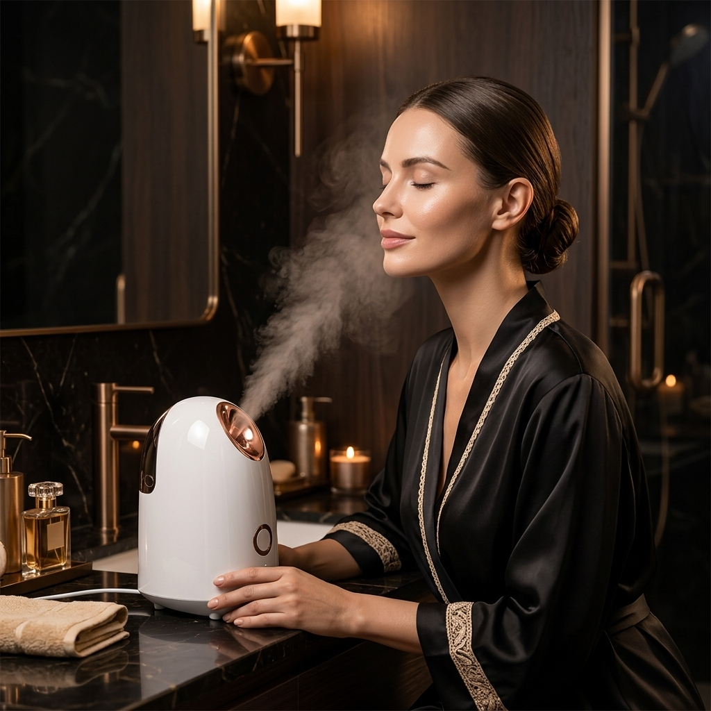 Midnight Mist™ Nano Facial Steamer for Deep Hydration & Radiant-Looking Skin