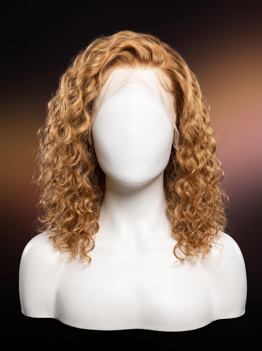 Cindarello Gilded Carriage™ Honey Blonde Deep Wave Bob Wig – 13x4 Lace Front, 14”, 150% Density Human Hair