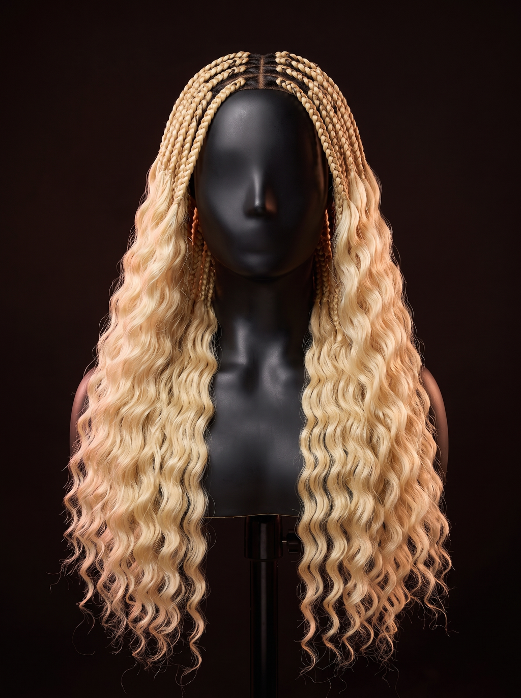 Cindarello Sunlit Spell™ 613 Blonde Deep Wave Braiding Hair – 2 Bundles, 100g, 18”, Wet & Wavy Virgin Human Hair