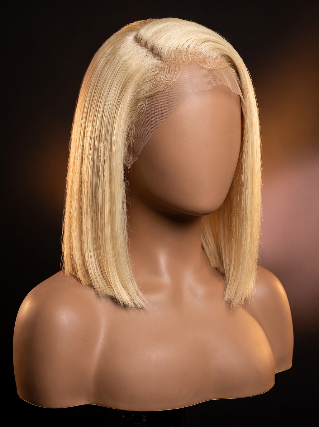 Cindarello Glasslight Bob™ 613 Blonde Straight Bob Wig – 13x4 HD Lace Front, 10”, 200% Density Human Hair