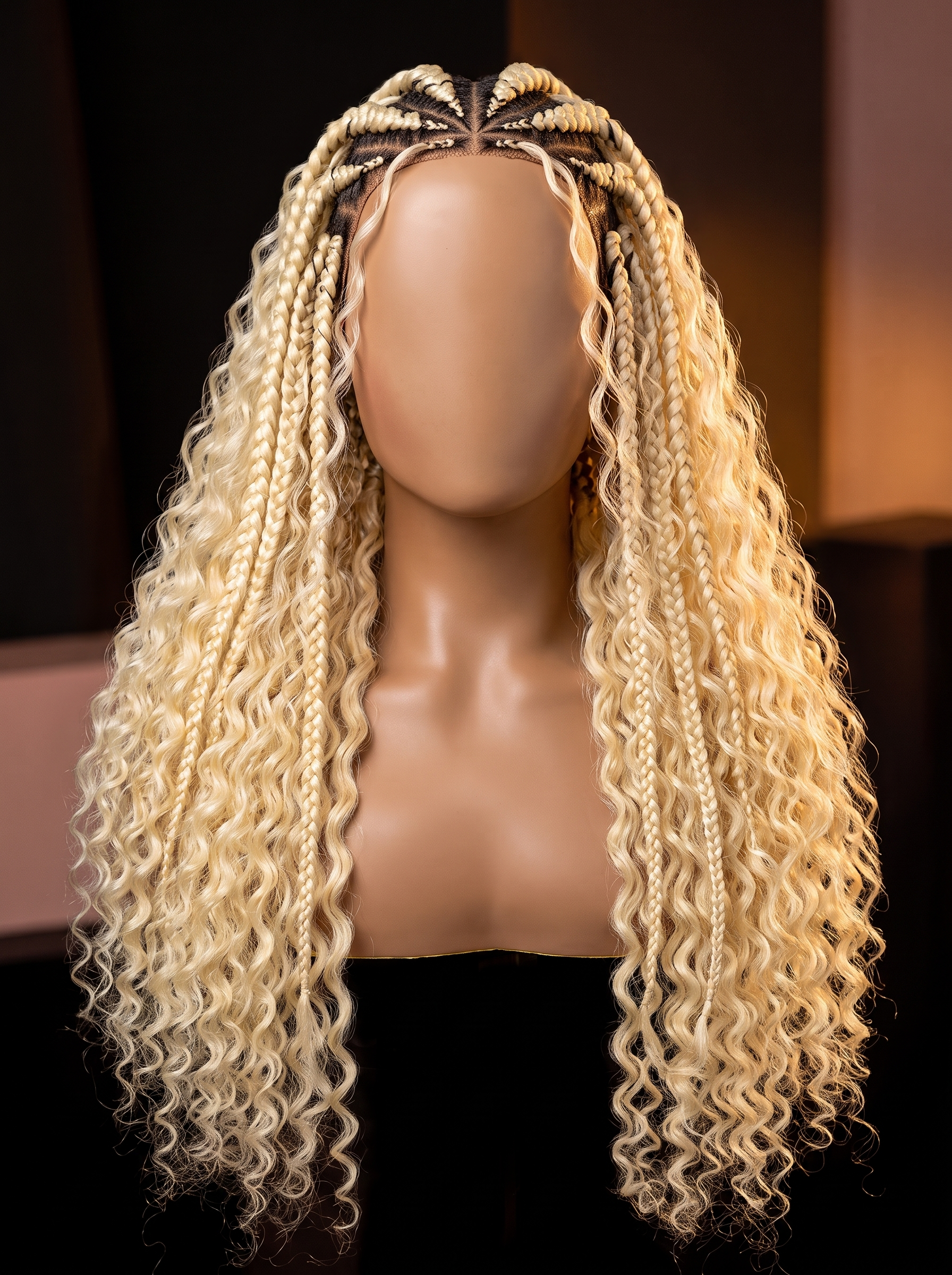Cindarello Golden Braidspell™ 613 Blonde Deep Wave Human Braiding Hair – 22”, 100g Brazilian Virgin Hair
