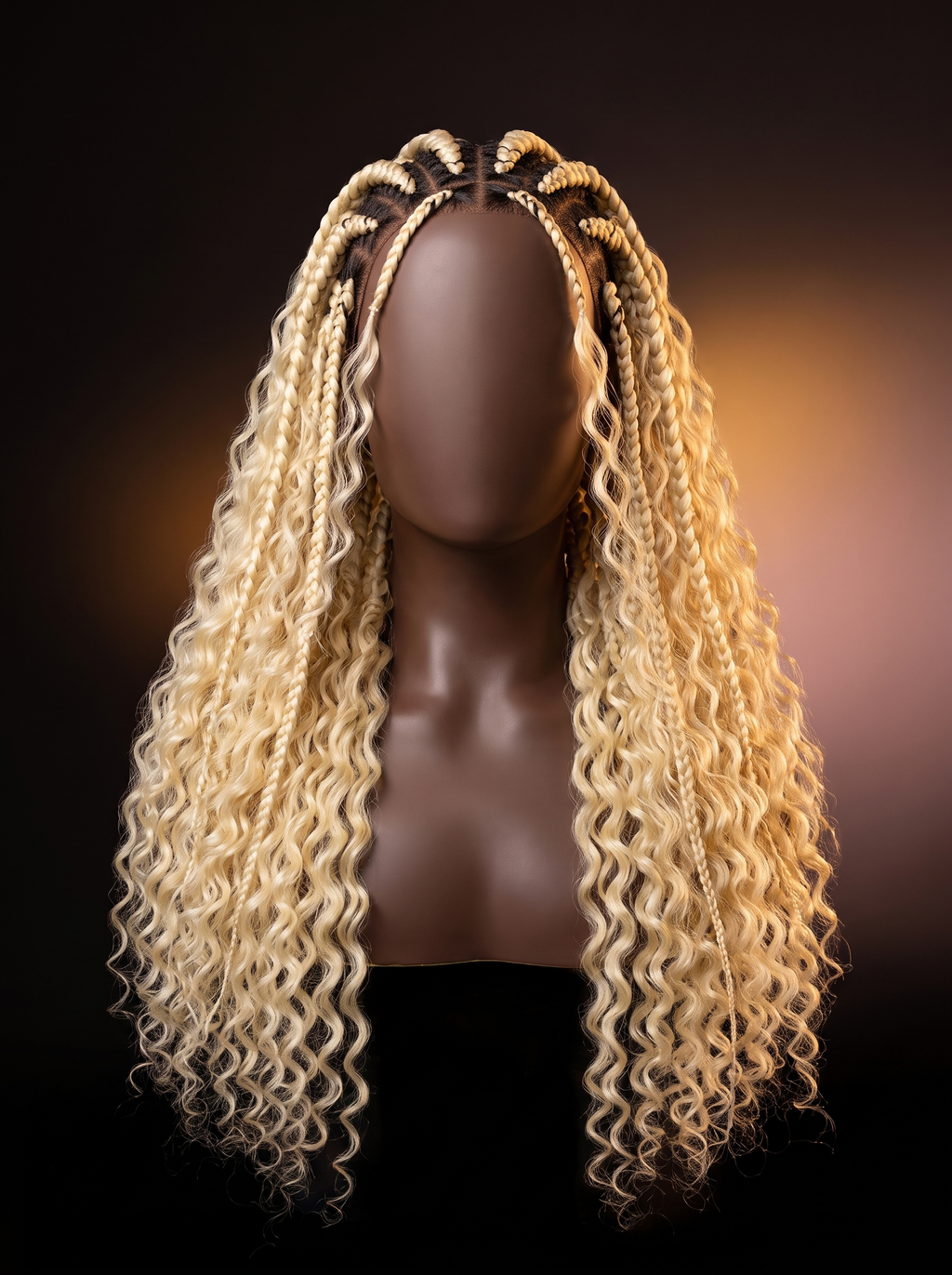 Cindarello Golden Braidspell™ 613 Blonde Deep Wave Human Braiding Hair – 22”, 100g Brazilian Virgin Hair