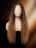 Cindarello Honey Mocha Braid™ 4/27 Ombre Deep Wave Human Braiding Hair – 22”, 2 Bundles, 100g