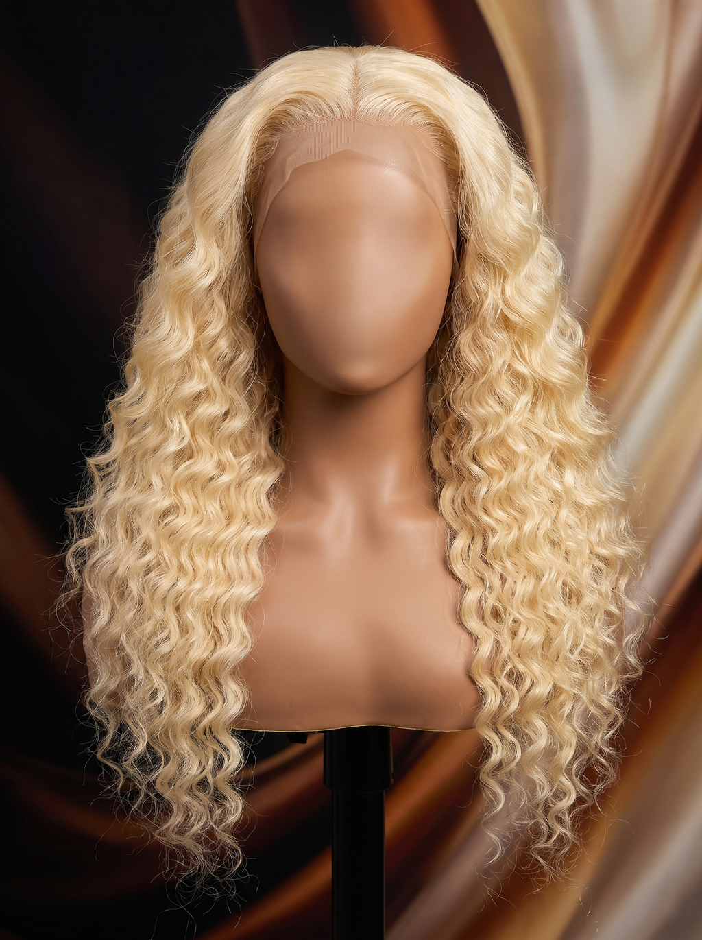 Cindarello Golden Tide™ 613 Blonde Deep Wave Bundles with 4x4 Lace Closure – 10/12/14 + 10” Human Hair Set