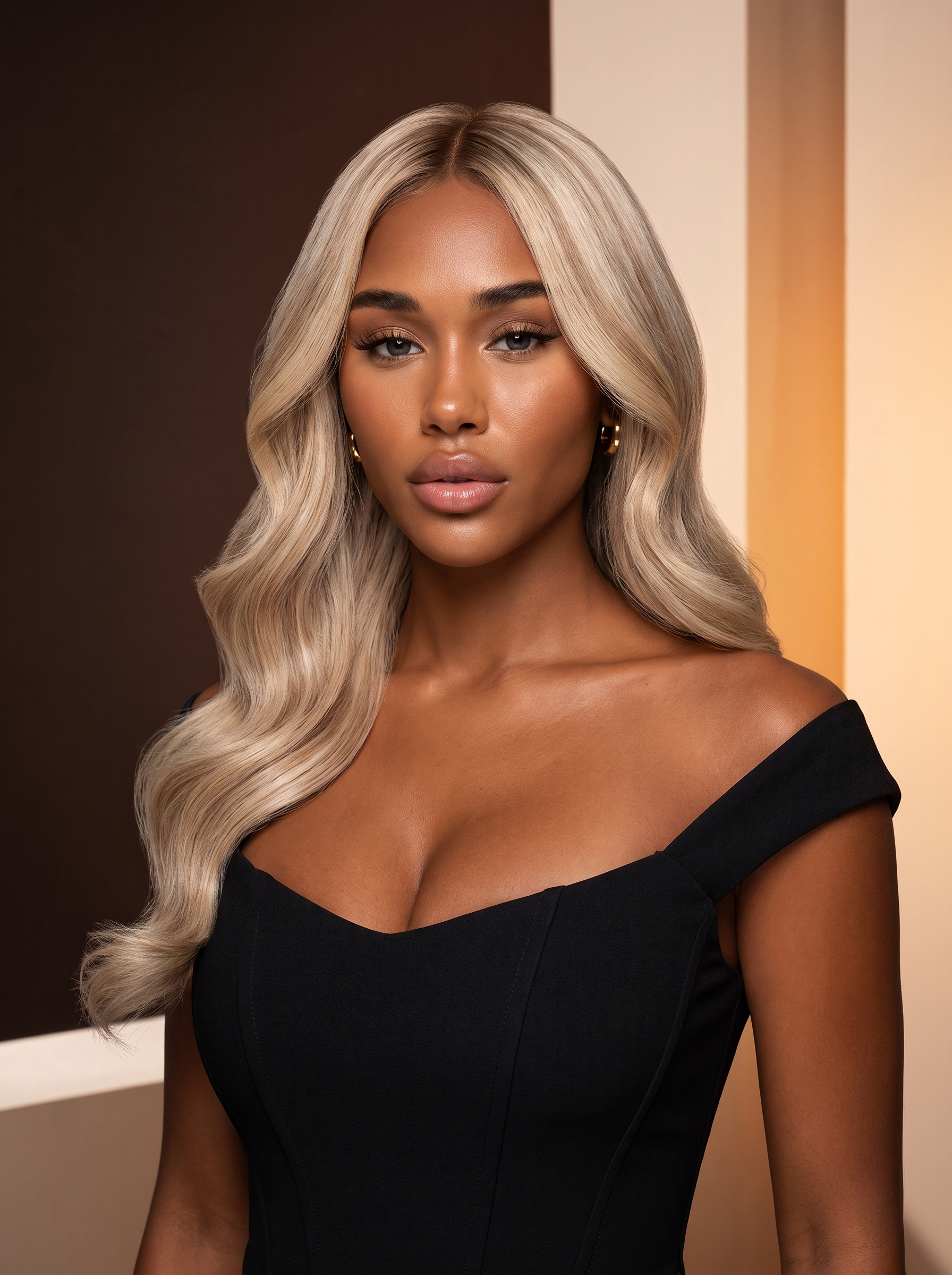 Cindarello Frosted Champagne™ #16P22 Tape-In Human Hair Extensions – 14”, 20 Pieces, 40g Remy Hair