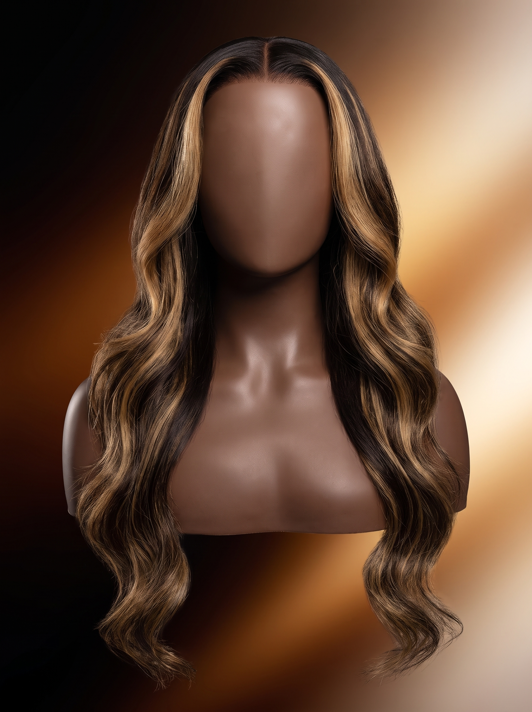 Cindarello Honey Noir Wave™ P1B/27 Highlight Body Wave Human Hair Bundle – 26”, 95–100g
