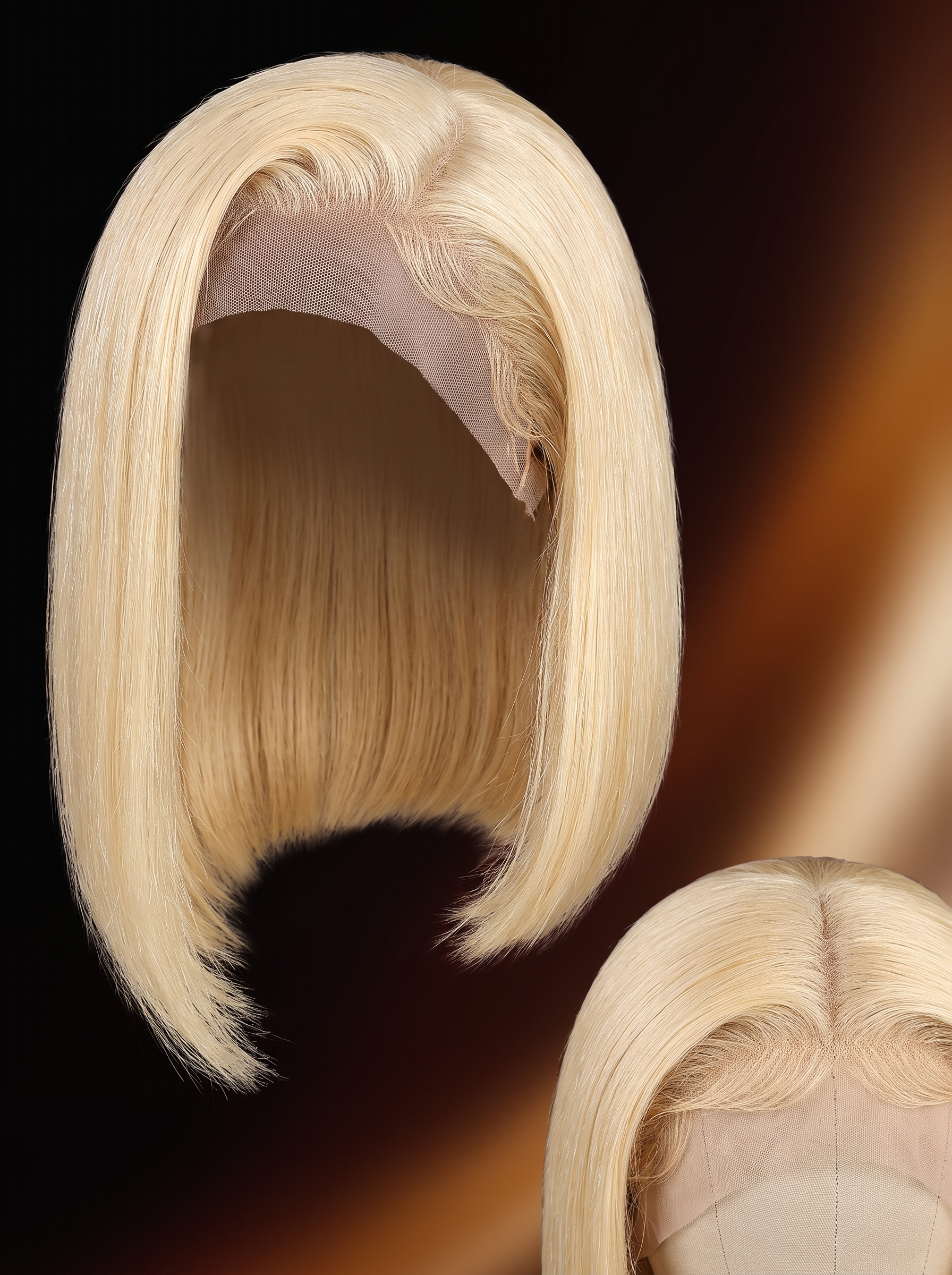 Cindarello Midnight Pearl™ 613 Blonde Glueless Bob Wig – 13x4 HD Lace Front, 12”, 180% Density Human Hair