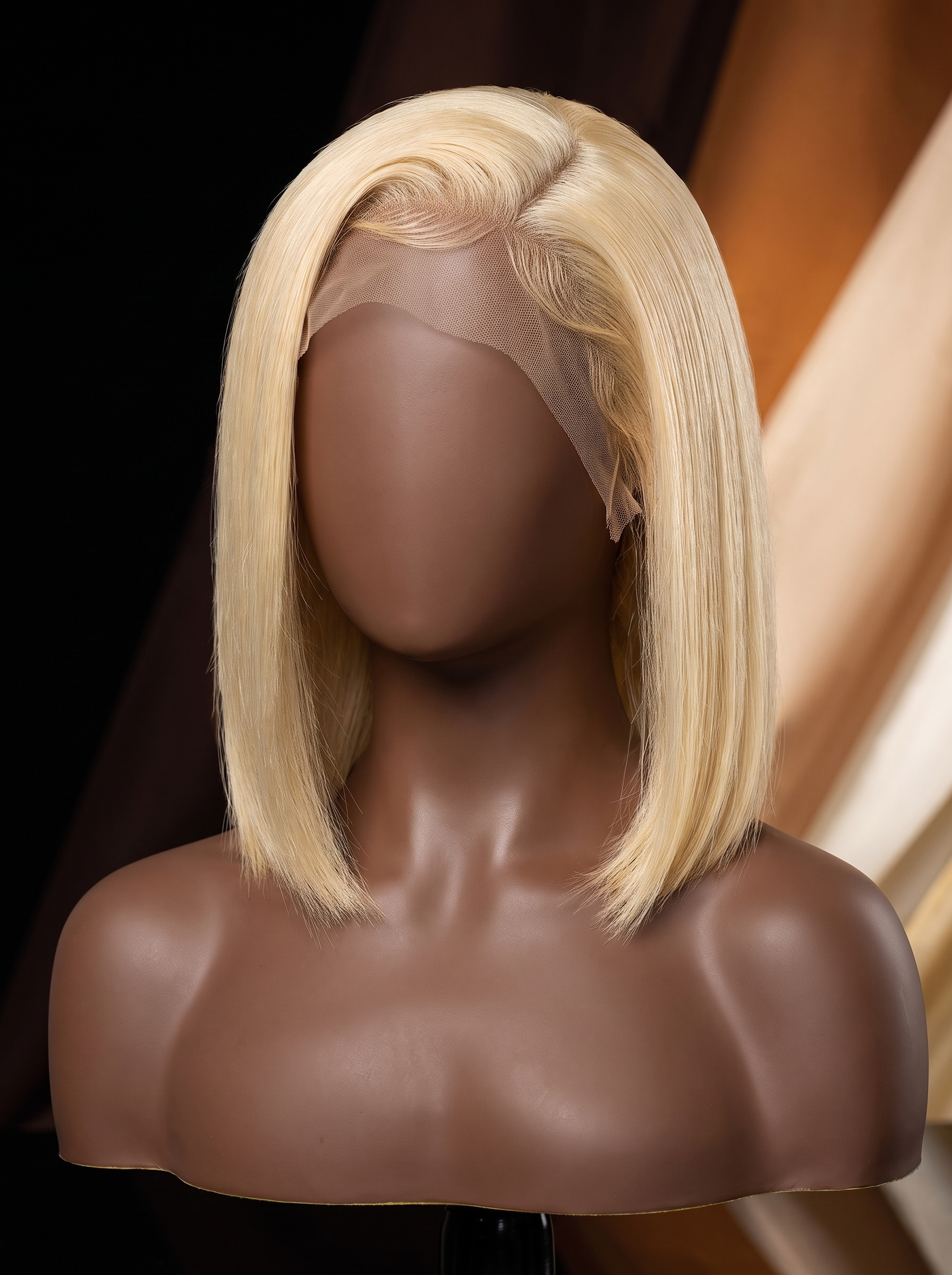 Cindarello Midnight Pearl™ 613 Blonde Glueless Bob Wig – 13x4 HD Lace Front, 12”, 180% Density Human Hair