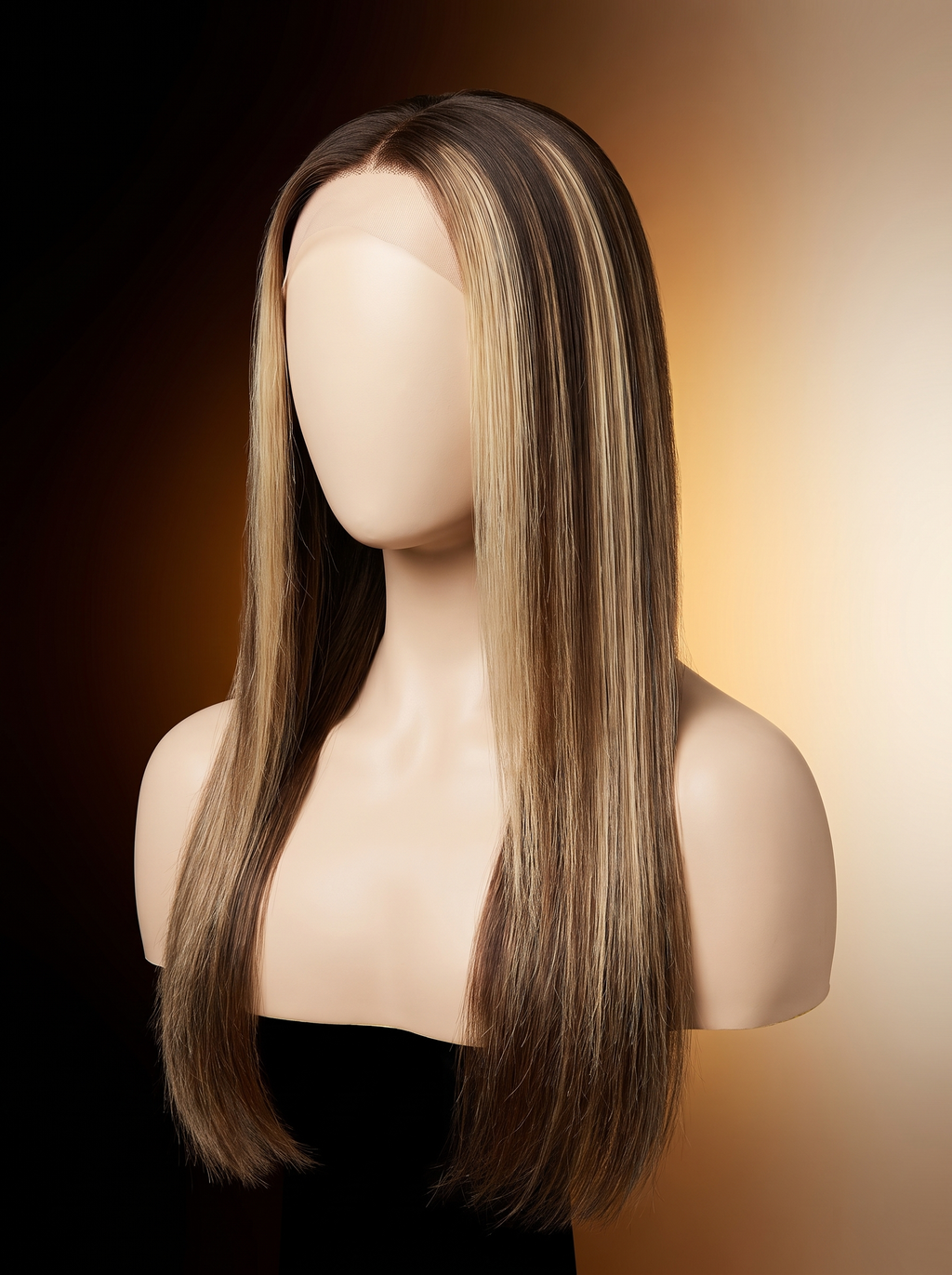 Cindarello Golden Contrast™ P4/613 Highlight Straight Human Hair Bundle – 16”, 95–100g Brazilian Remy Hair