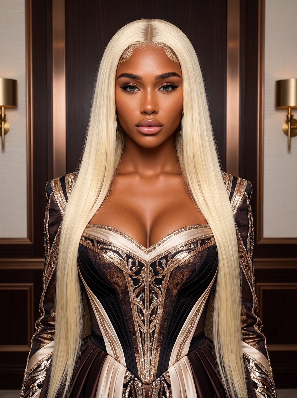 Cindarello Midnight Halo™ 613 Blonde 360 HD Lace Wig – 30”, 200% Density Brazilian Virgin Human Hair