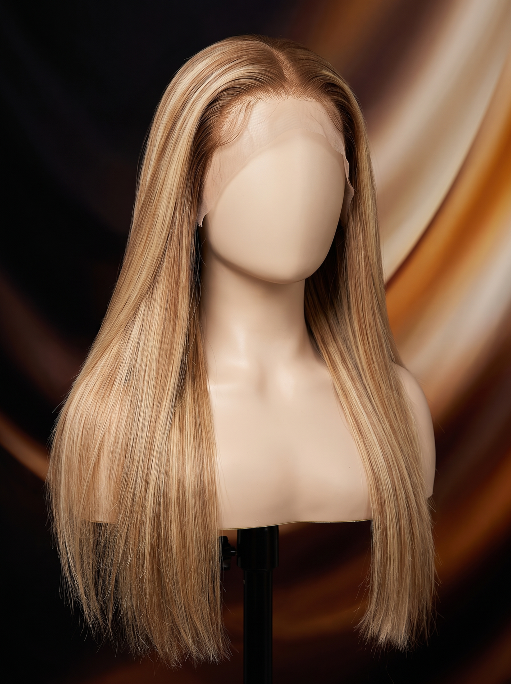 Cindarello Golden Hour Veil™ Balayage Blonde Straight Wig – 30”, 13x4 HD Glueless Lace Front, 150% Density Human Hair