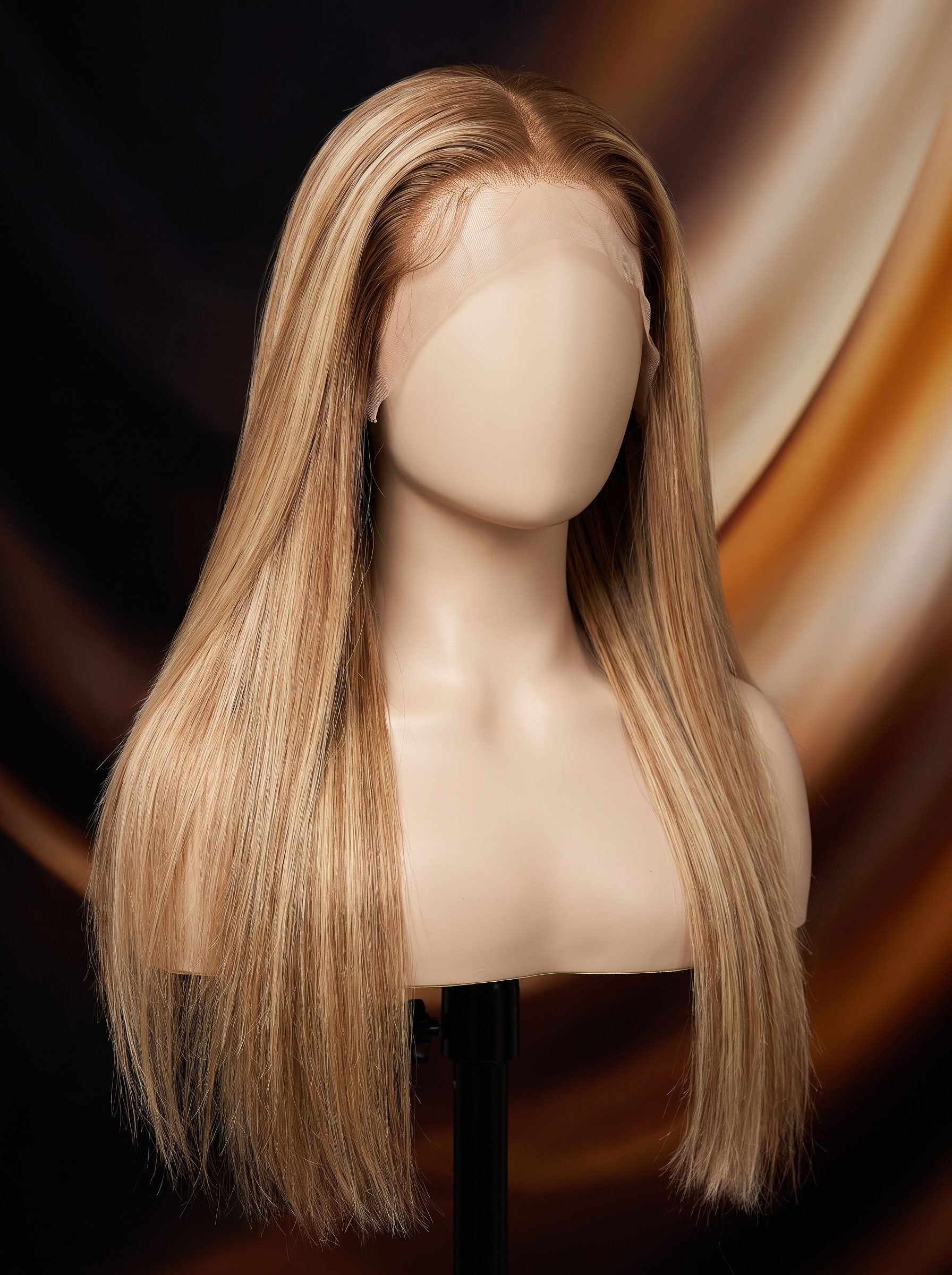 Cindarello Golden Hour Veil™ Balayage Blonde Straight Wig – 30”, 13x4 HD Glueless Lace Front, 150% Density Human Hair