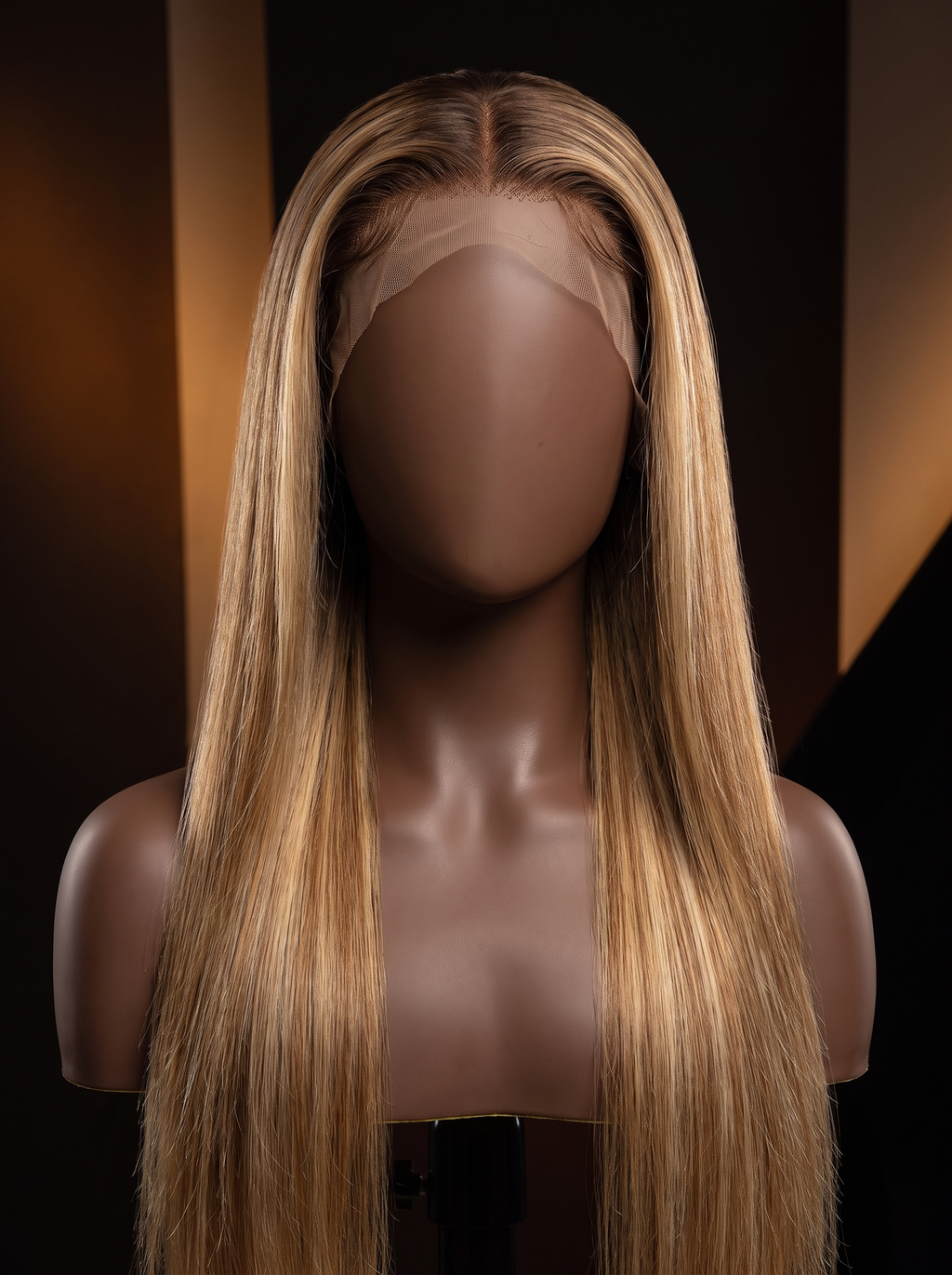 Cindarello Golden Hour Veil™ Balayage Blonde Straight Wig – 30”, 13x4 HD Glueless Lace Front, 150% Density Human Hair
