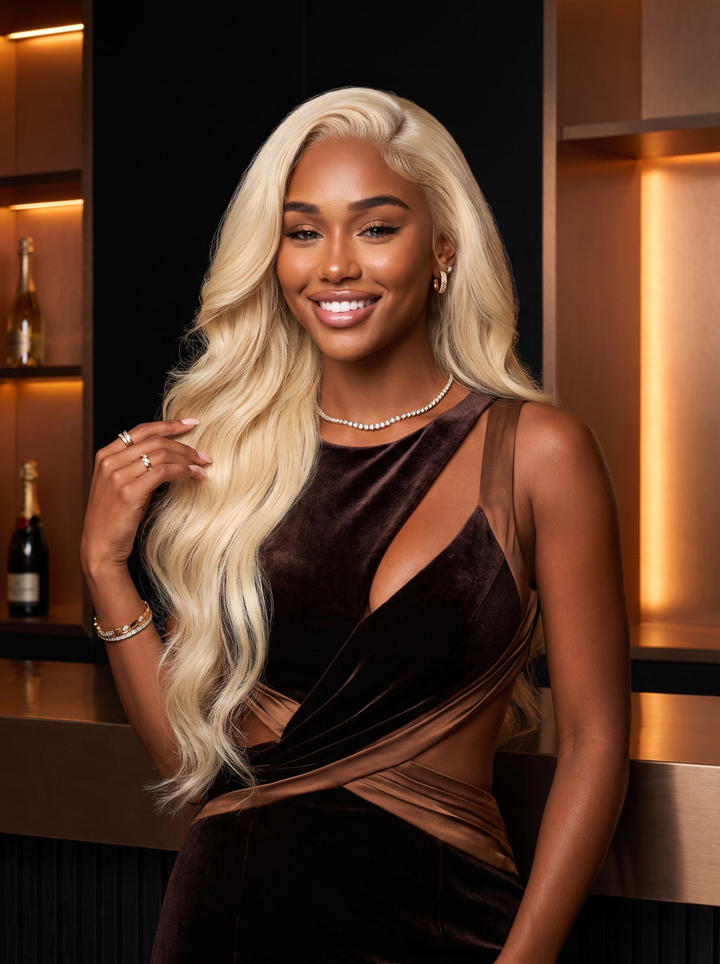 Cindarello Starlight Wave™ 613 Blonde Body Wave Human Hair Bundle – 28”, 12A Virgin Hair