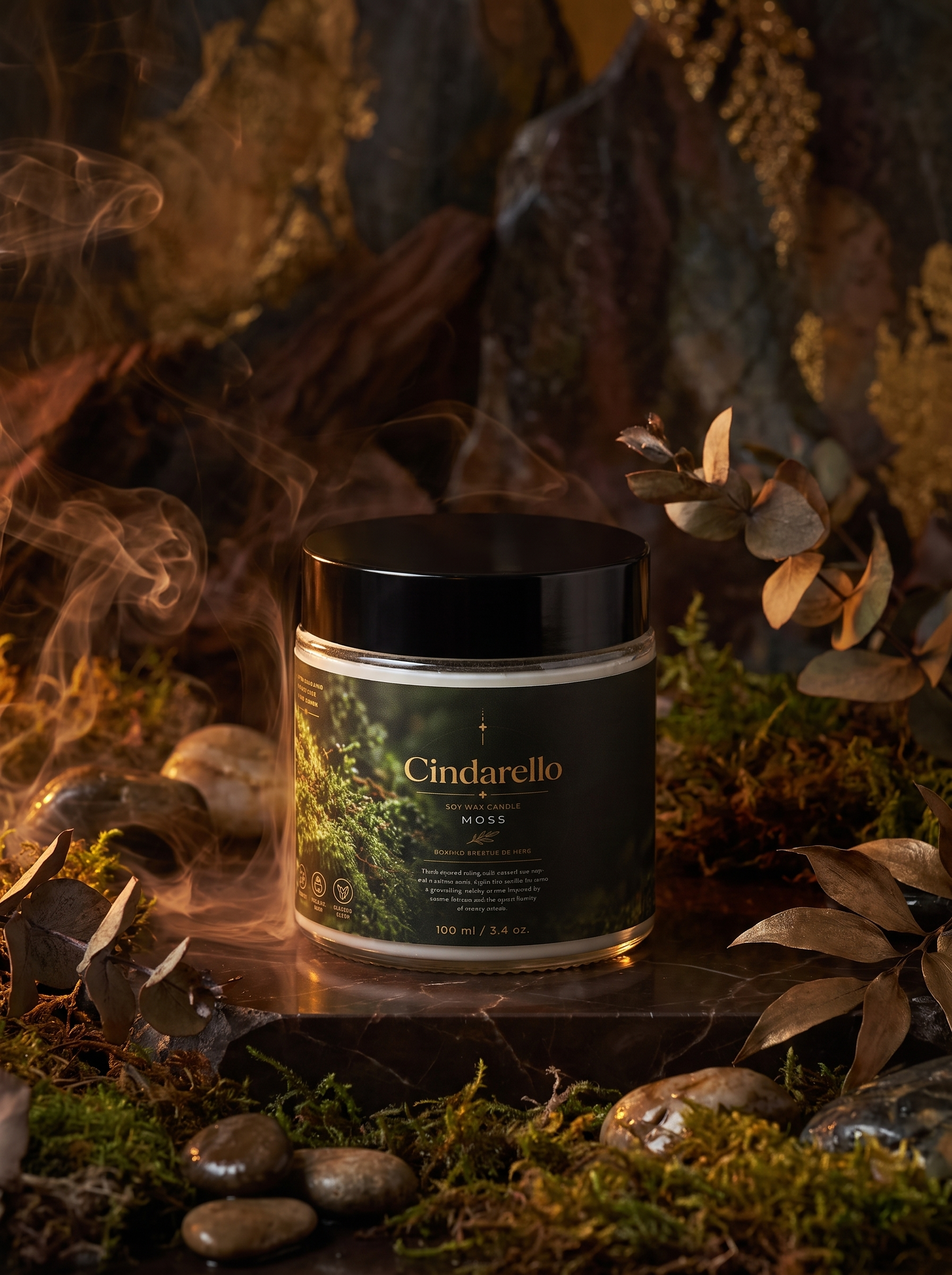 Cindarello Enchanted Moss™ Soy Wax Candle – 100 ml