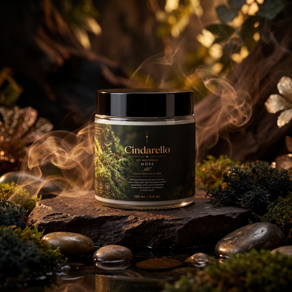 Cindarello Enchanted Moss™ Soy Wax Candle – 100 ml