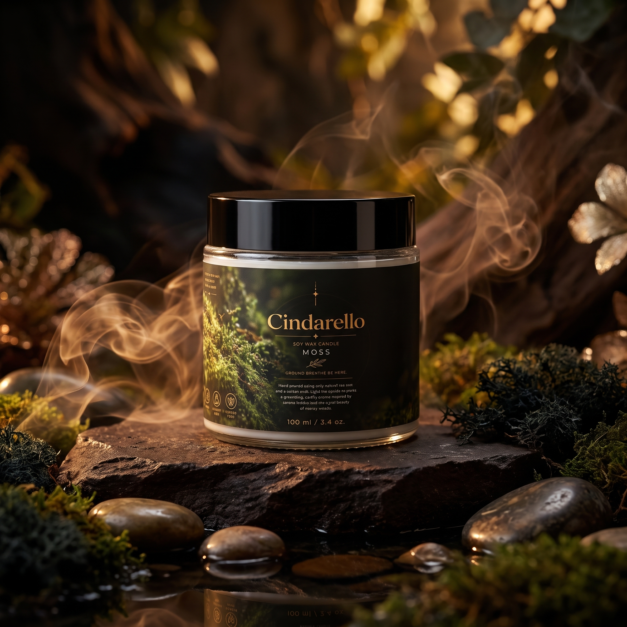 Cindarello Enchanted Moss™ Soy Wax Candle – 100 ml