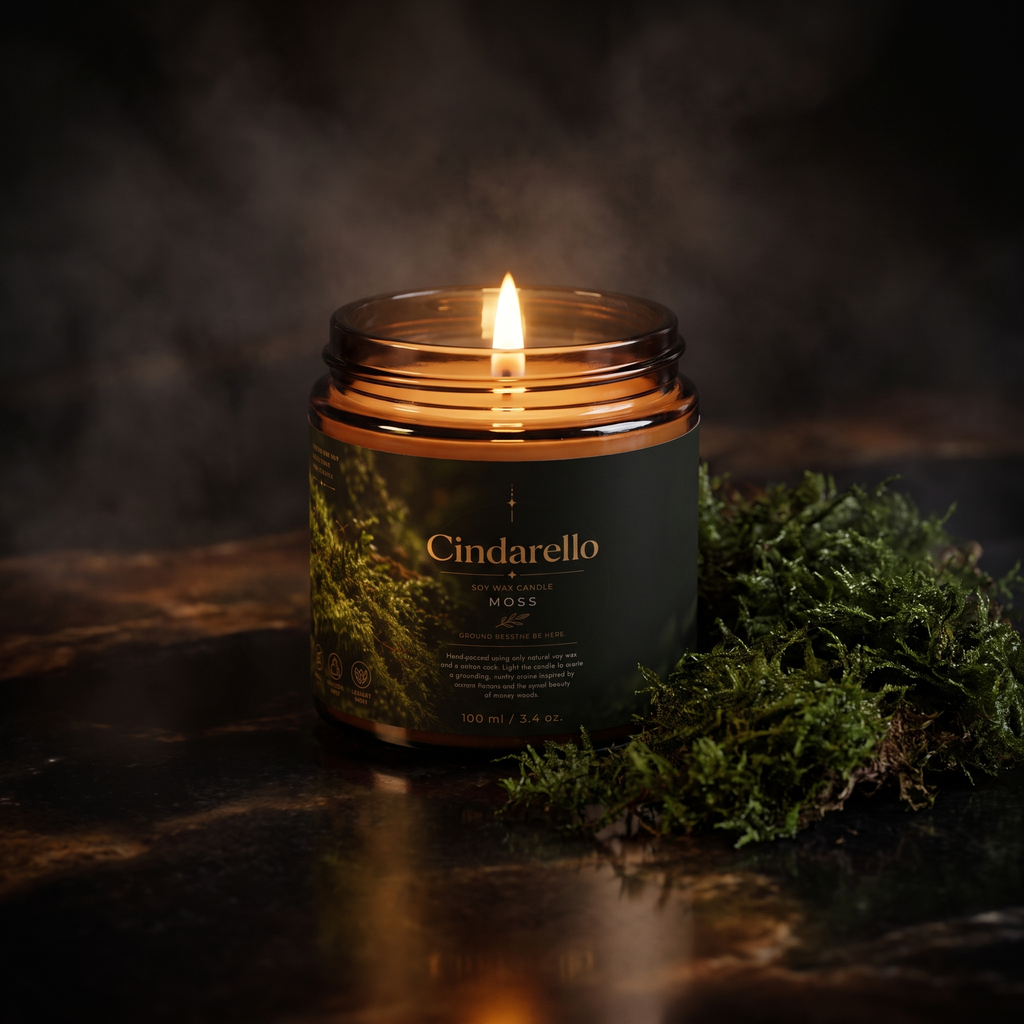 Cindarello Enchanted Moss™ Soy Wax Candle – 100 ml
