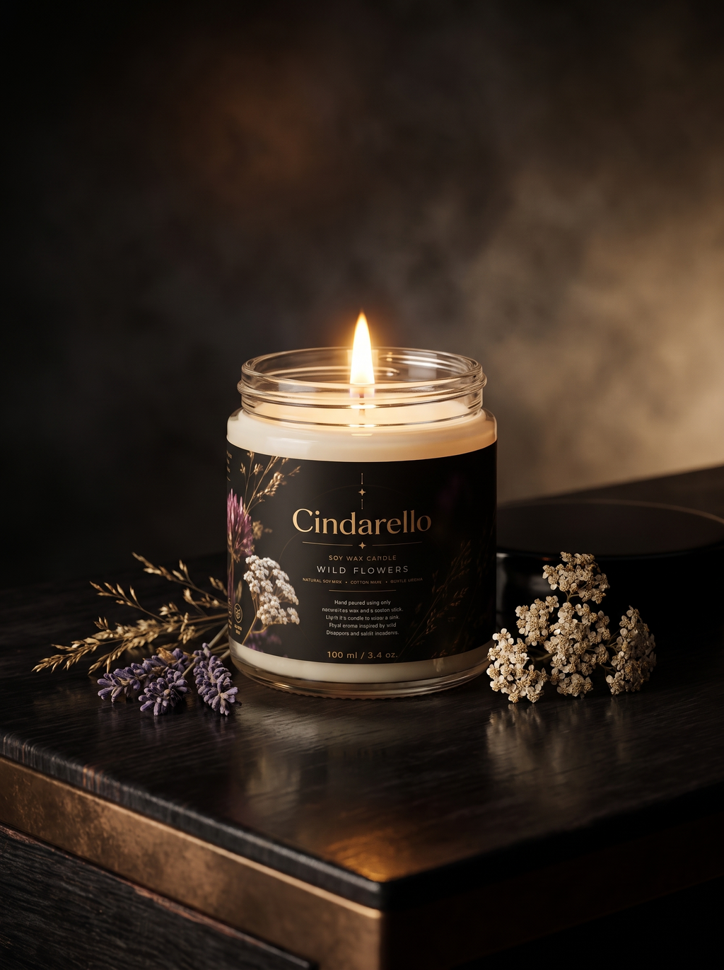 Cindarello Wildflower Spell™ Soy Wax Candle – 100 ml