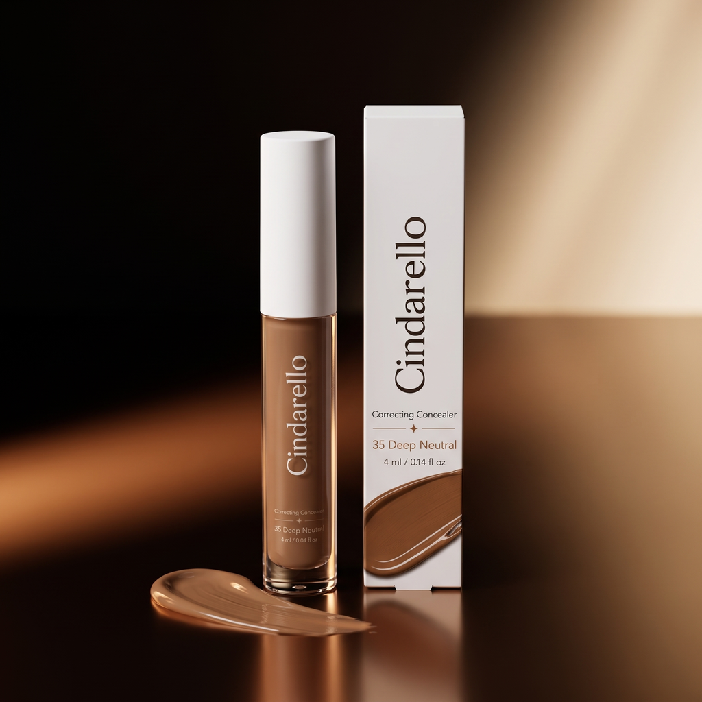 Cindarello Veil of Confidence™ Correcting Concealer — 35 Deep Neutral, 4 ml