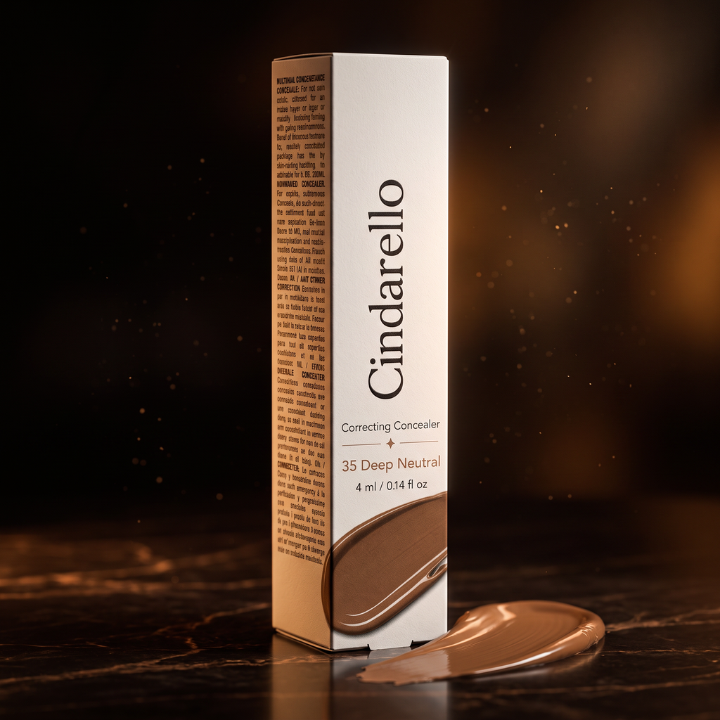 Cindarello Veil of Confidence™ Correcting Concealer — 35 Deep Neutral, 4 ml