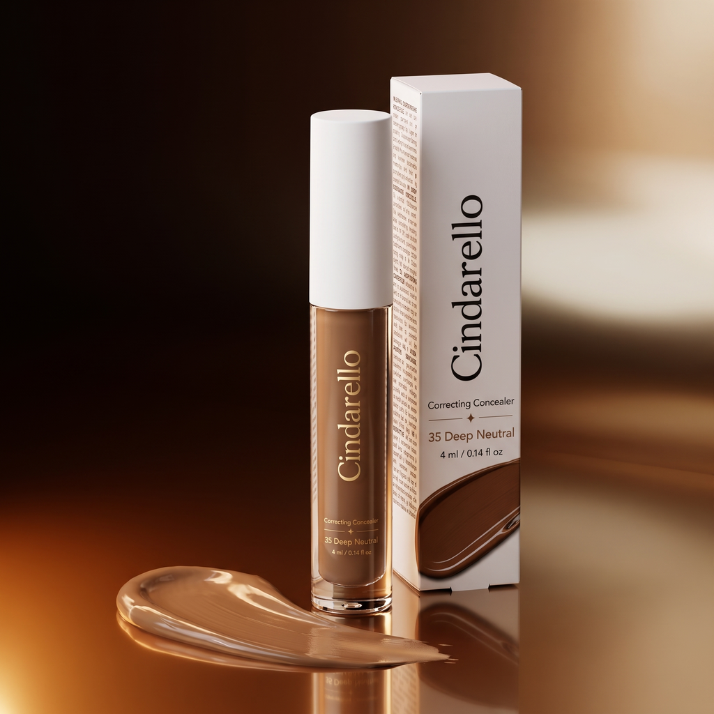 Cindarello Veil of Confidence™ Correcting Concealer — 35 Deep Neutral, 4 ml