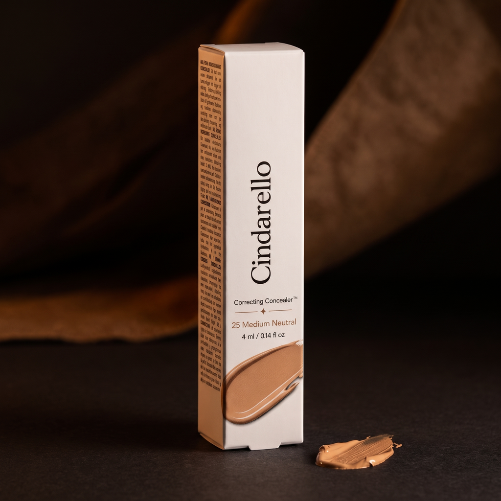 Cindarello Veil of Confidence™ Correcting Concealer — 25 Medium Neutral, 4 ml