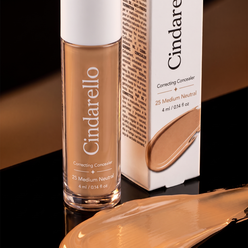 Cindarello Veil of Confidence™ Correcting Concealer — 25 Medium Neutral, 4 ml