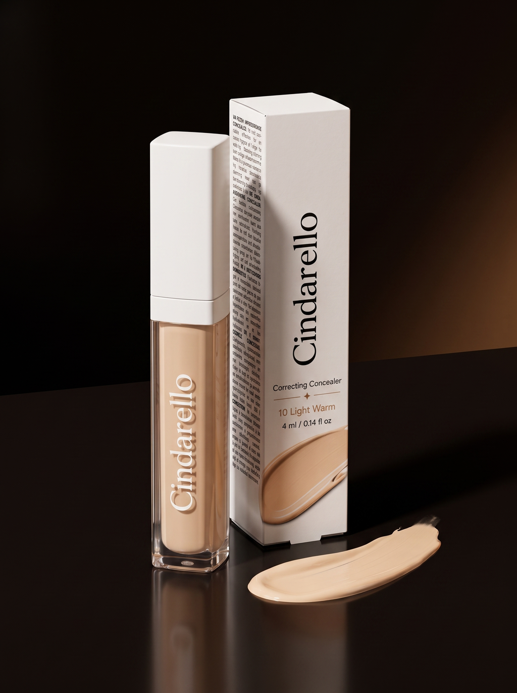 Cindarello Veil of Confidence™ Correcting Concealer — 10 Light Warm, 4 ml
