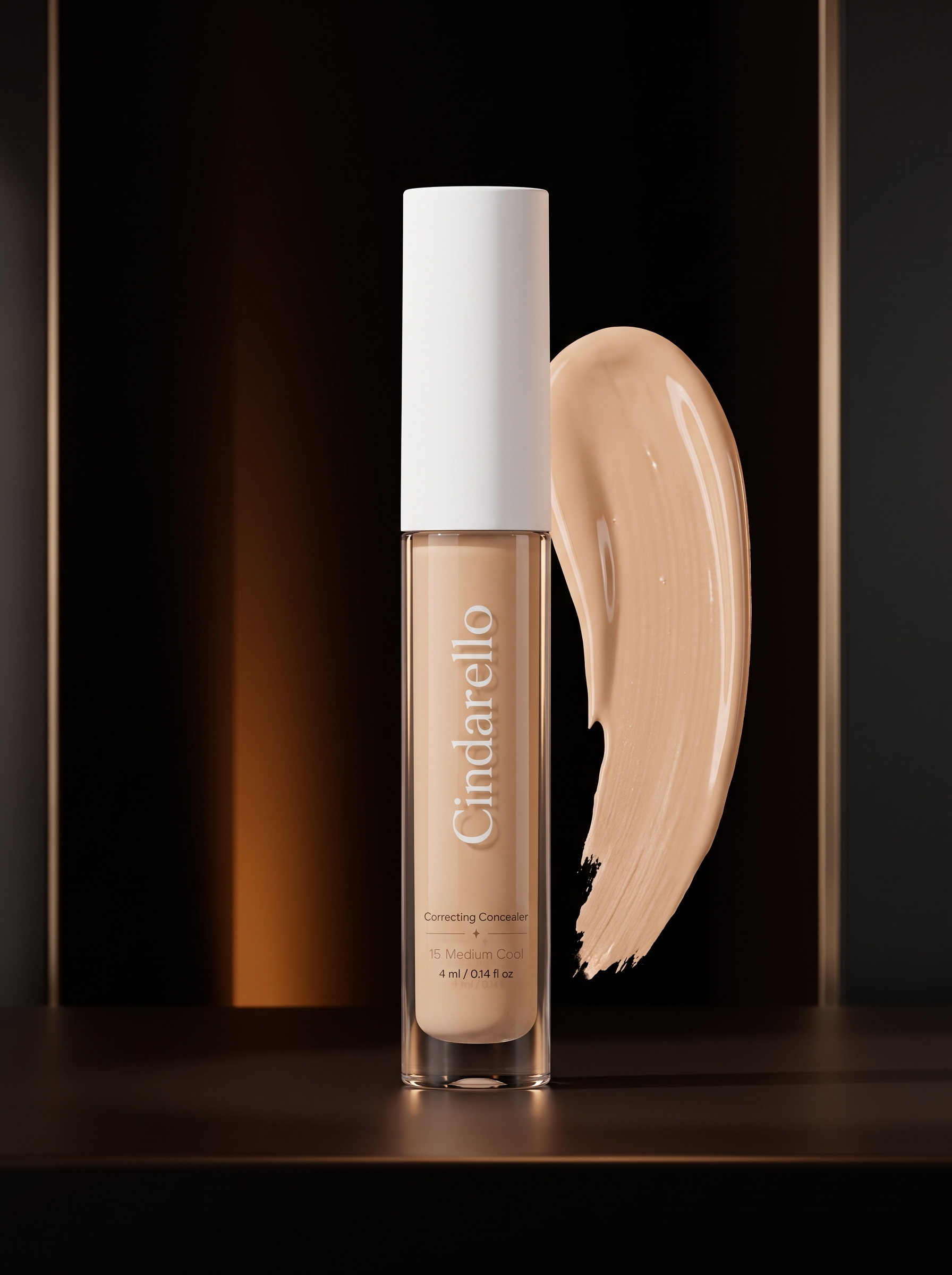 Cindarello Veil of Confidence™ Correcting Concealer — 15 Medium Cool, 4 ml