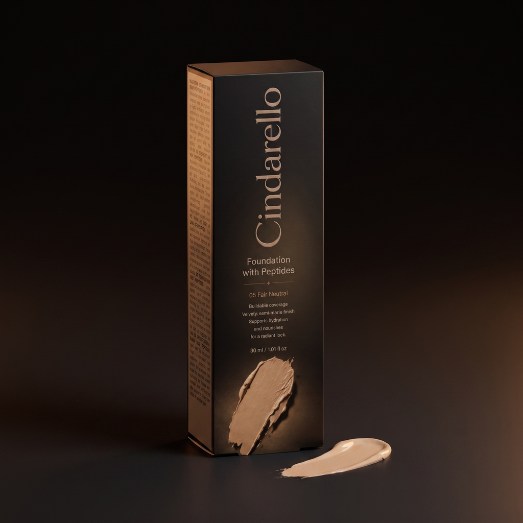 Cindarello Midnight Veil™ Foundation with Peptides — 05 Fair Neutral, 30 ml