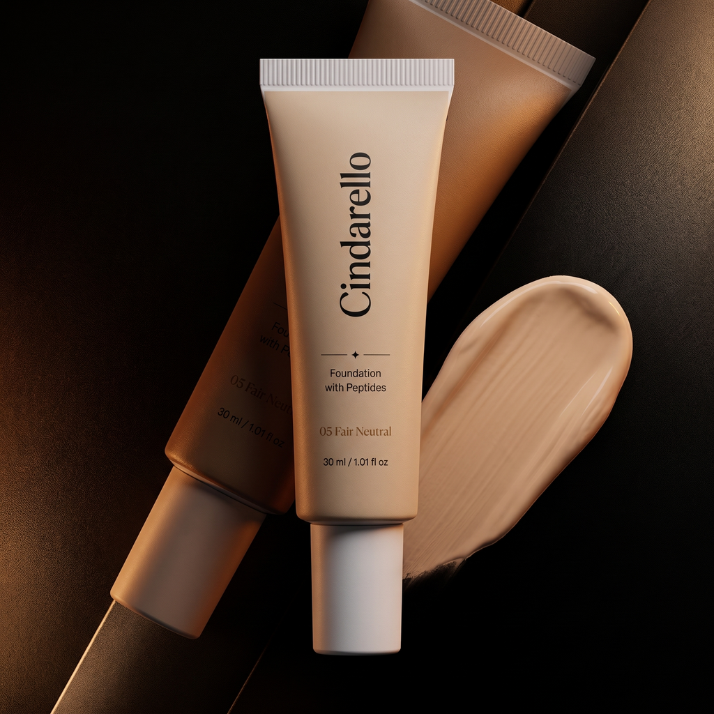 Cindarello Midnight Veil™ Foundation with Peptides — 05 Fair Neutral, 30 ml