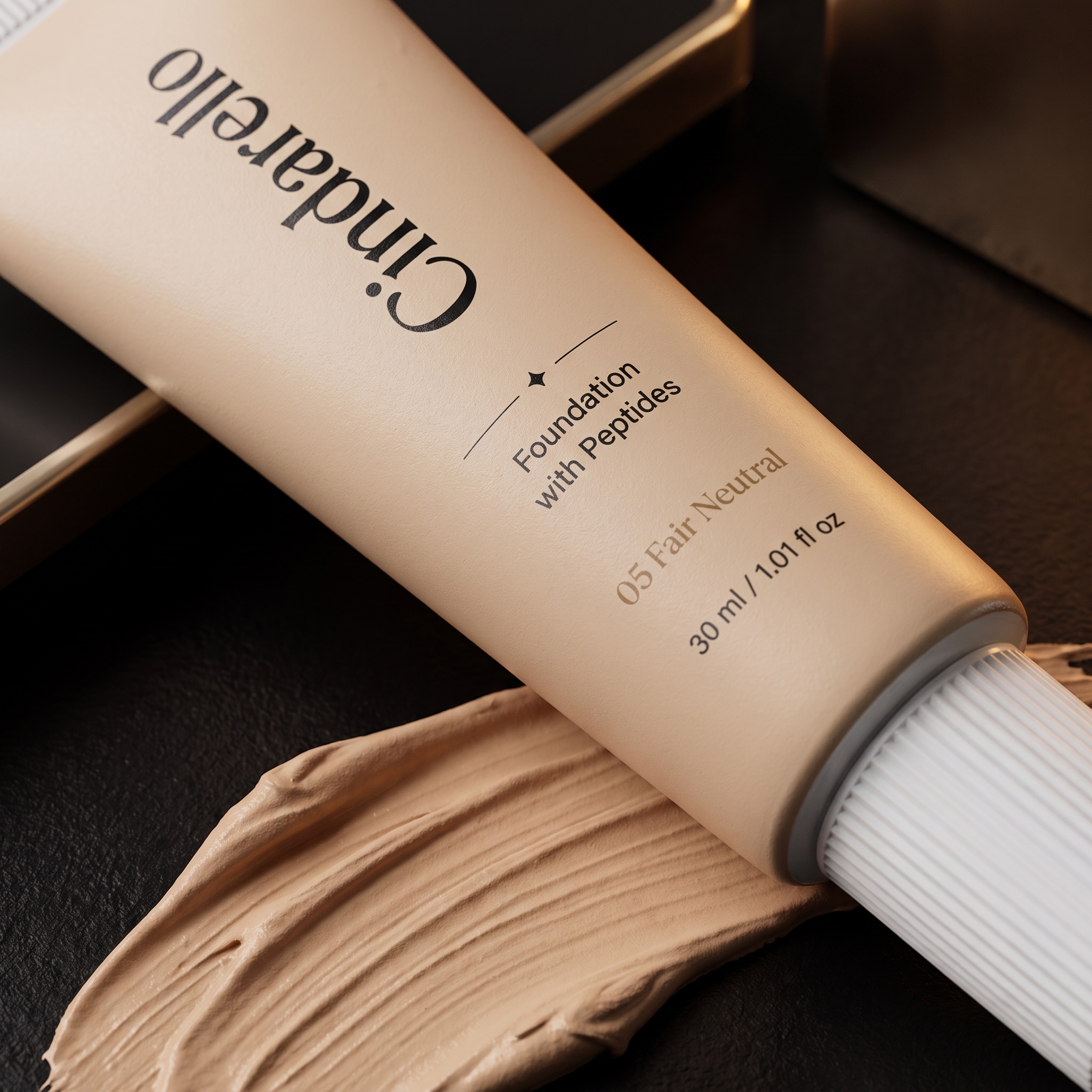 Cindarello Midnight Veil™ Foundation with Peptides — 05 Fair Neutral, 30 ml