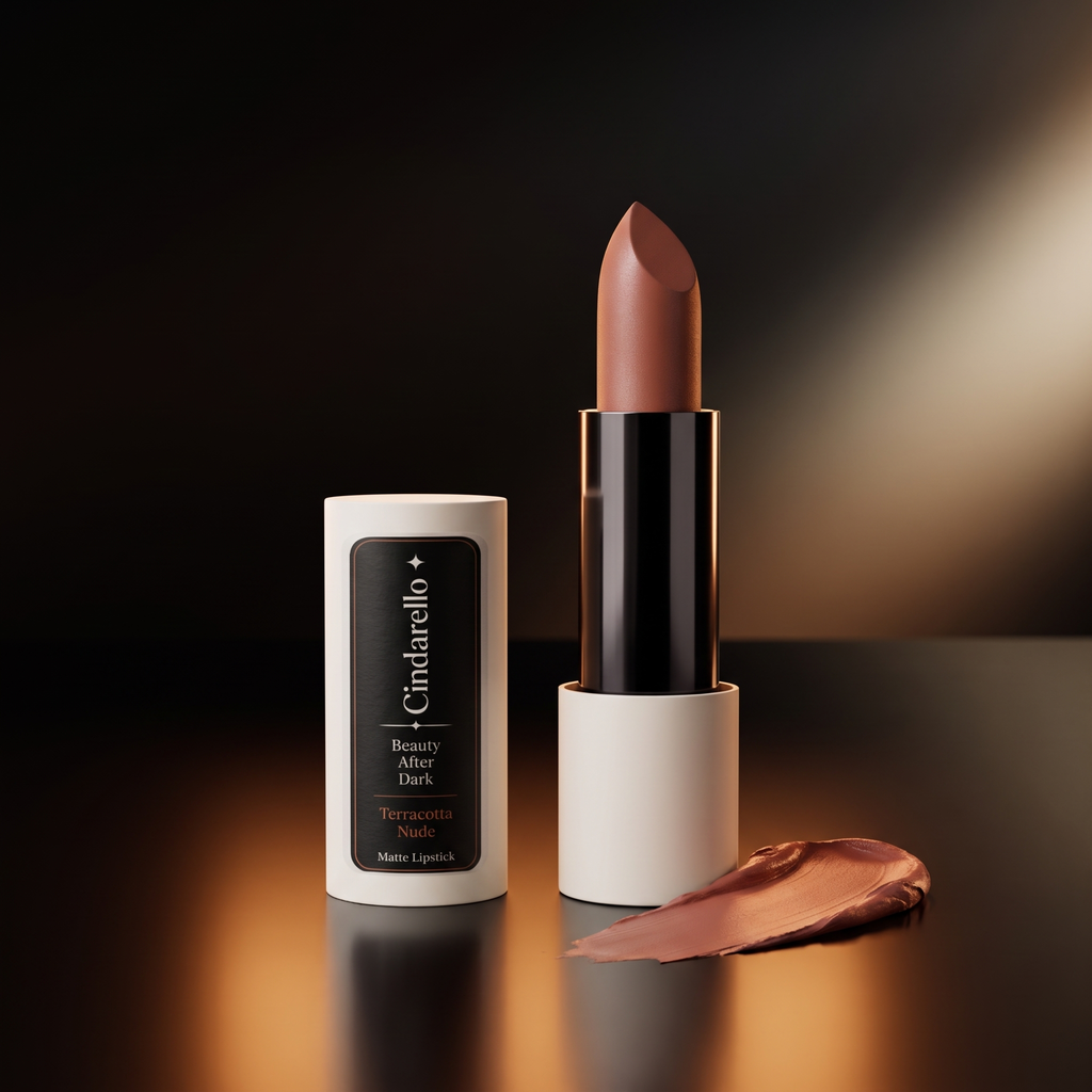 Cindarello Beauty After Dark™ Matte Lipstick — Terracotta Nude, 4 g