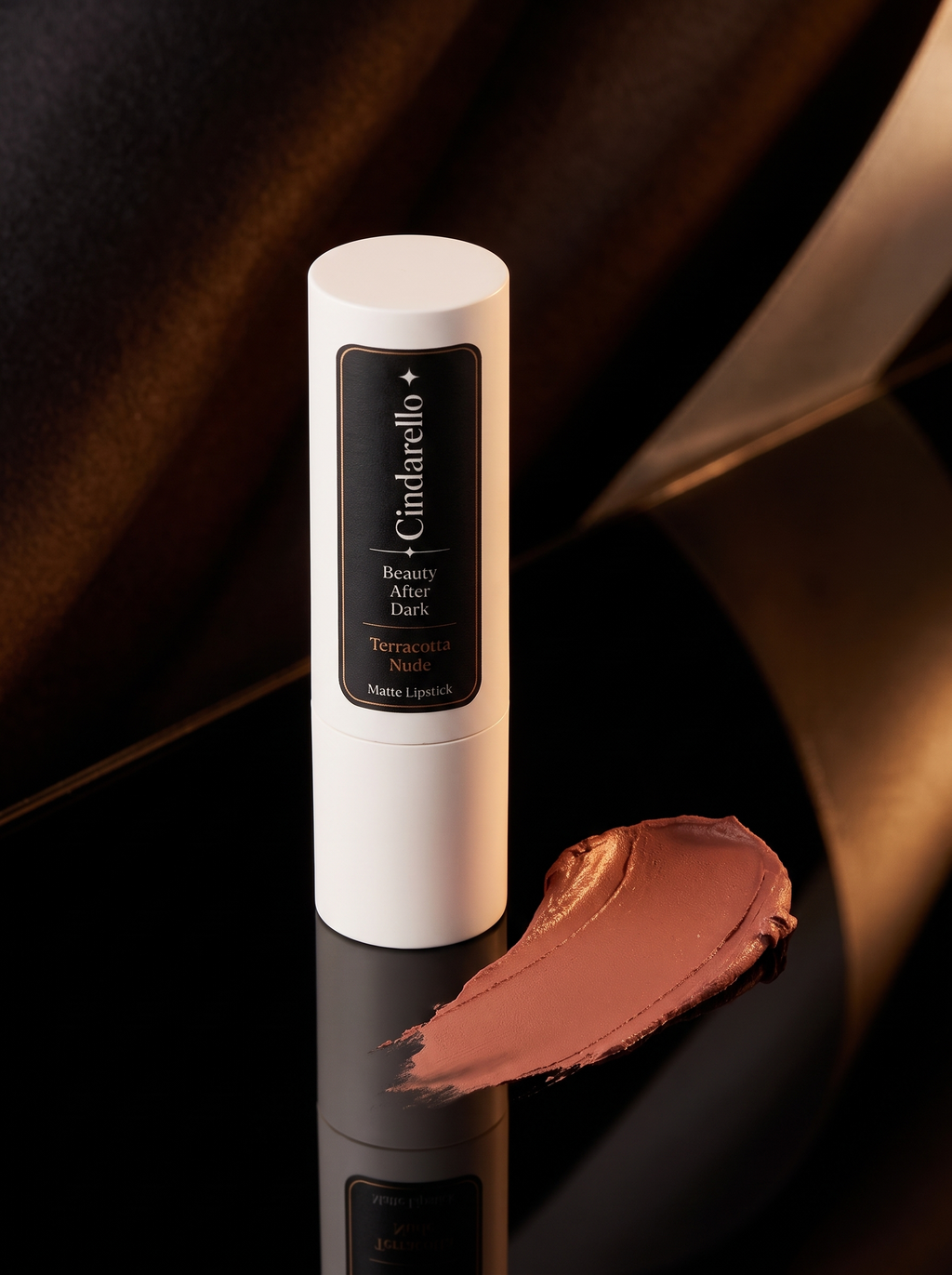 Cindarello Beauty After Dark™ Matte Lipstick — Terracotta Nude, 4 g