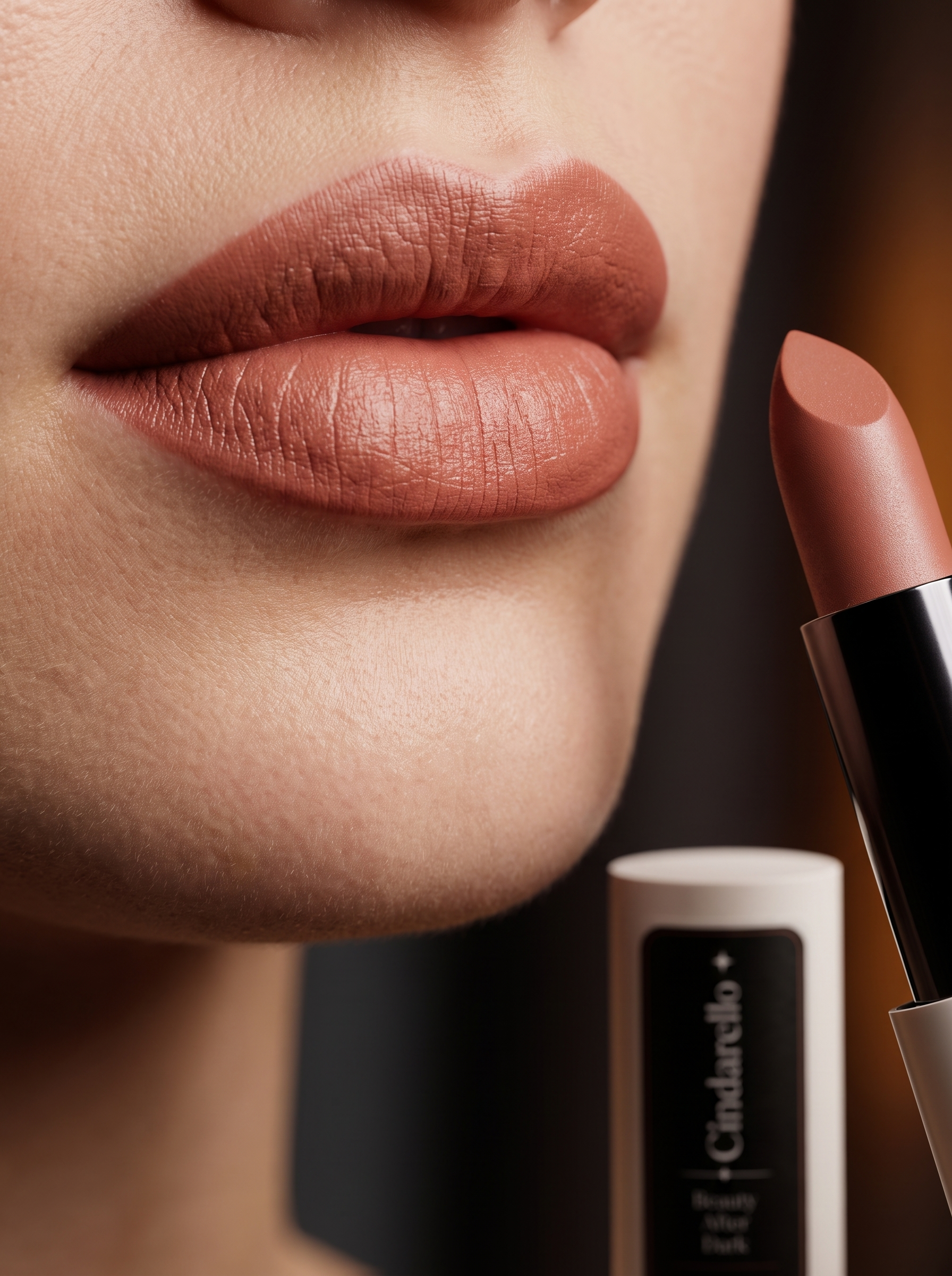 Cindarello Beauty After Dark™ Matte Lipstick — Terracotta Nude, 4 g