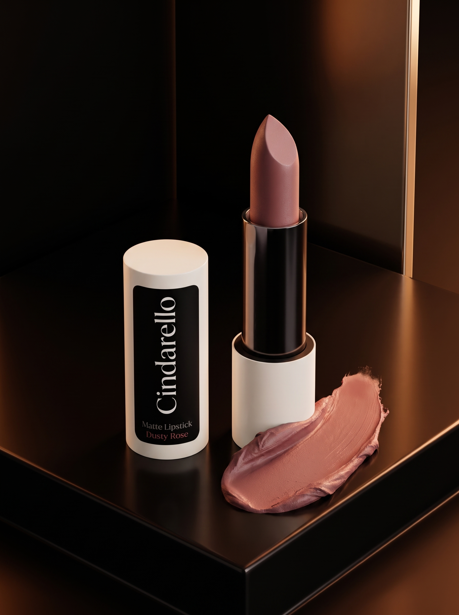 Cindarello Beauty After Midnight™ Matte Lipstick — Dusty Rose, 4 g