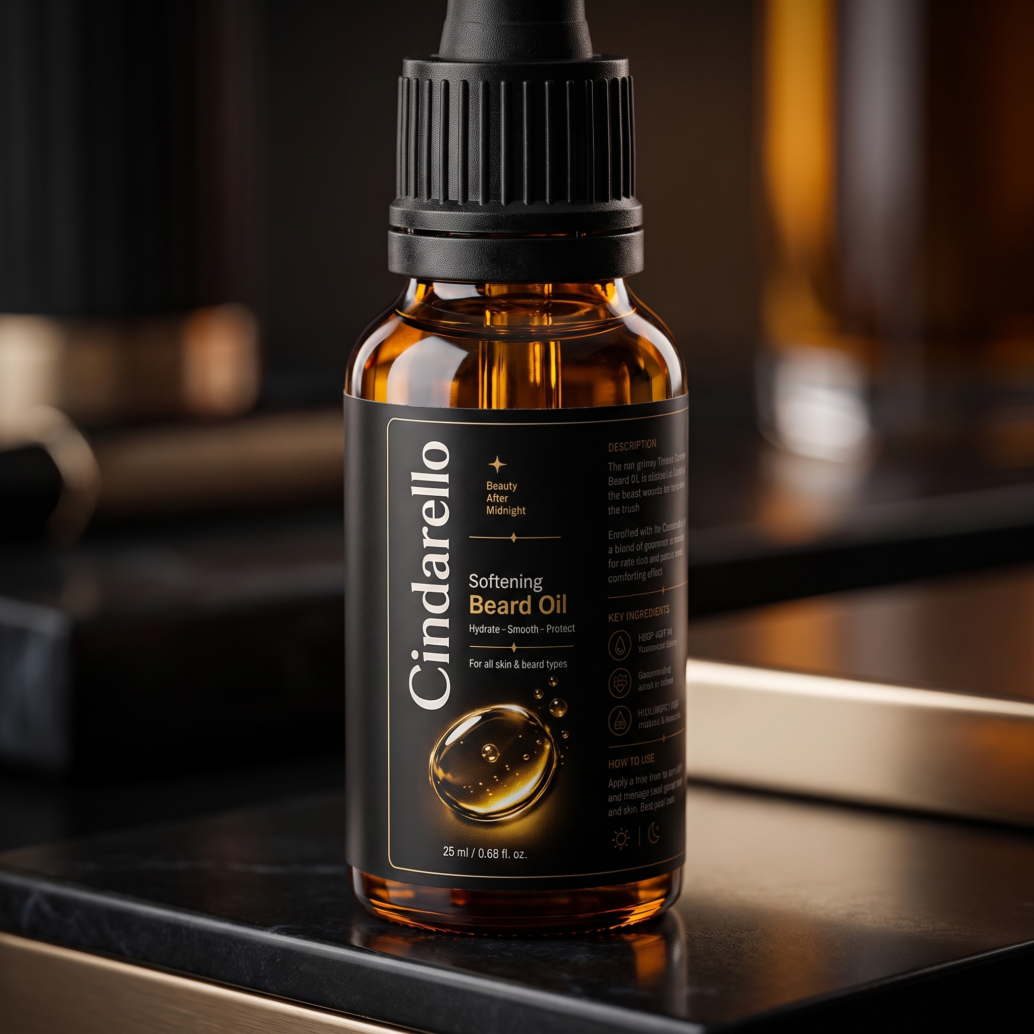 Cindarello Midnight Ritual™ Softening Beard Oil — 20 ml