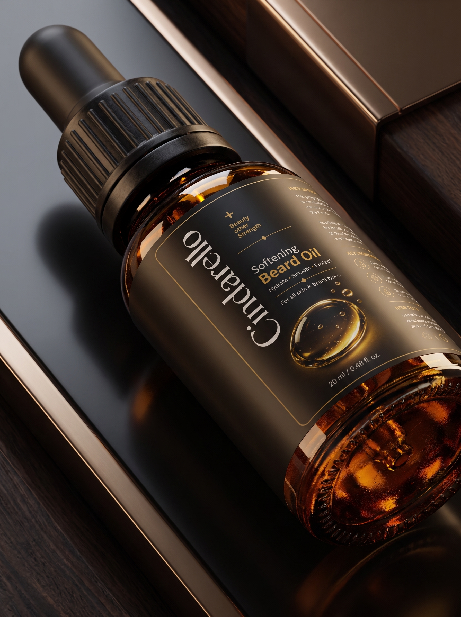 Cindarello Midnight Ritual™ Softening Beard Oil — 20 ml