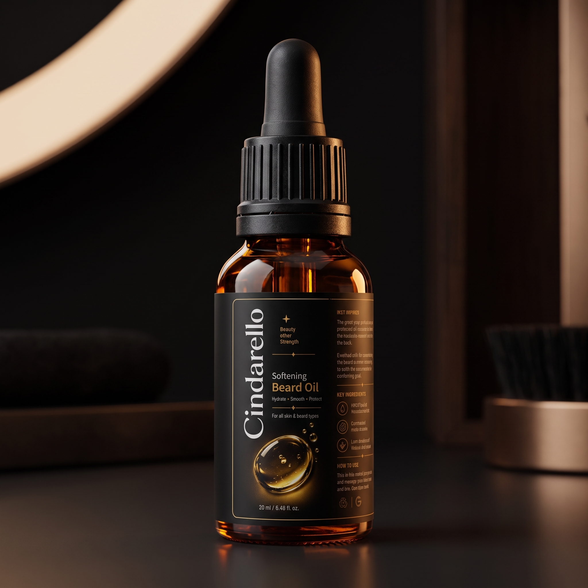 Cindarello Midnight Ritual™ Softening Beard Oil — 20 ml