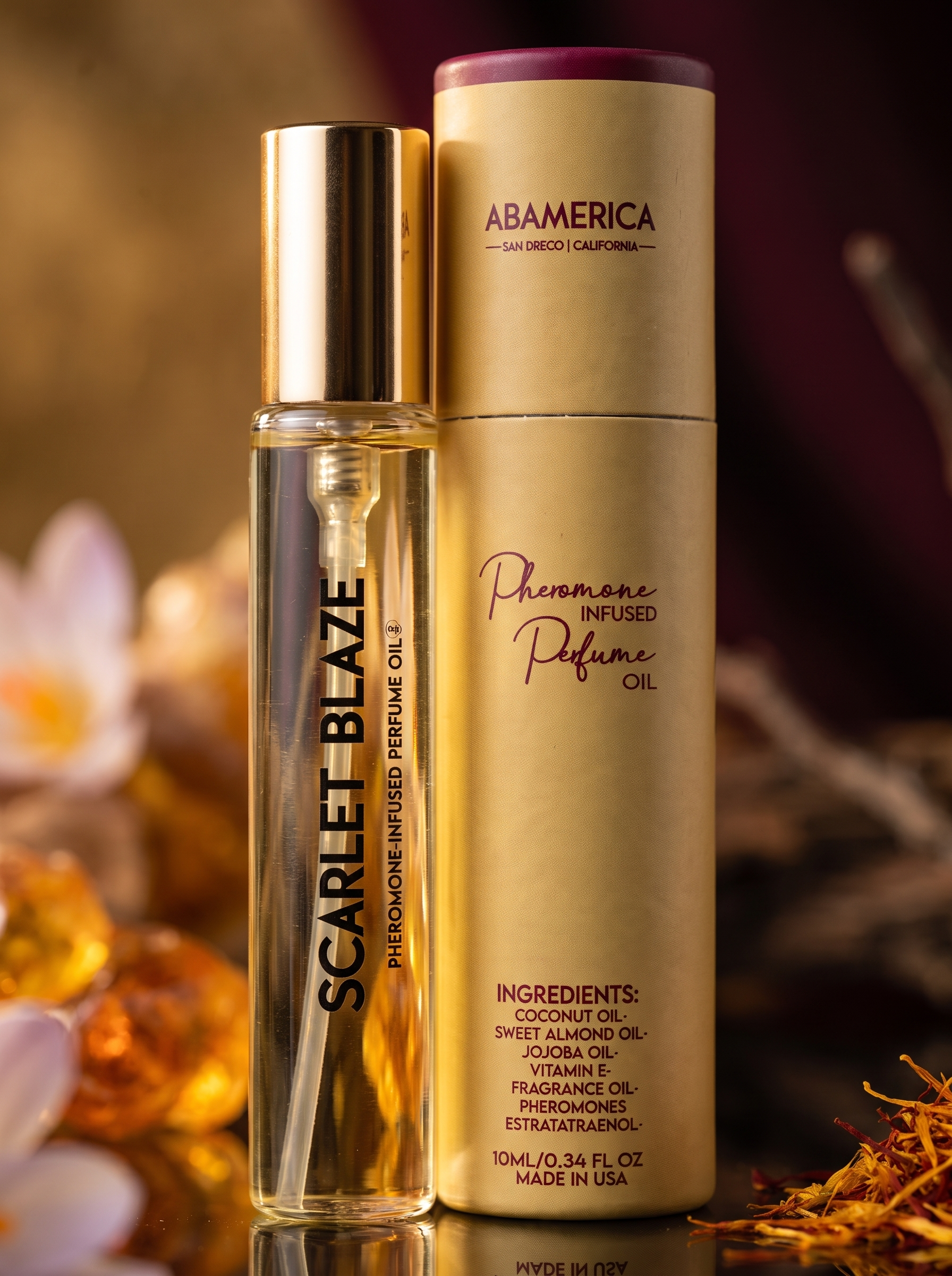 Scarlet Blaze™ Pheromone-Infused Perfume Oil for Women — No. 540 | ABAMERICA | Cindarello Selection