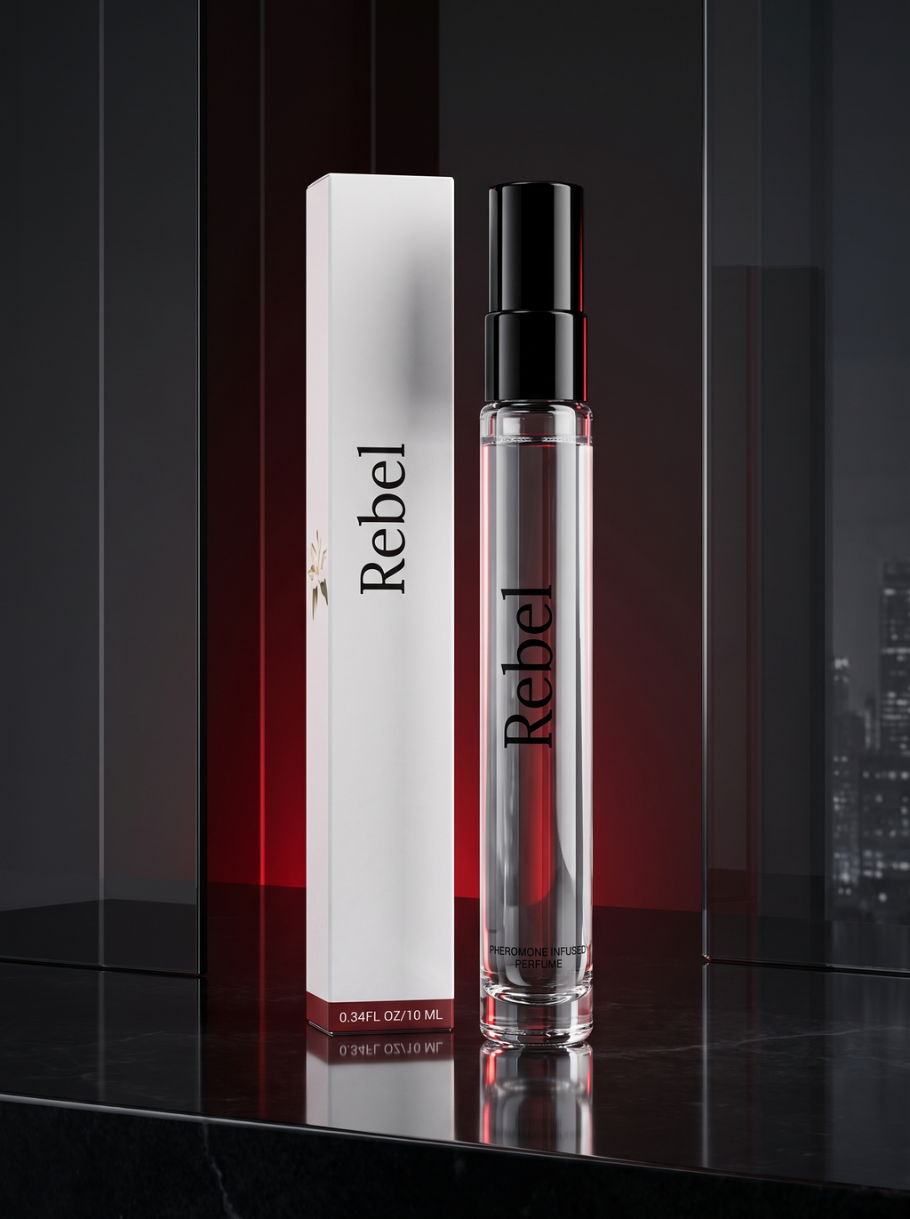 Rebel™ Pheromone Cologne for Men — Long-Lasting Roll-On Fragrance, 2-Piece Set | BOVVSKY | Cindarello Selection