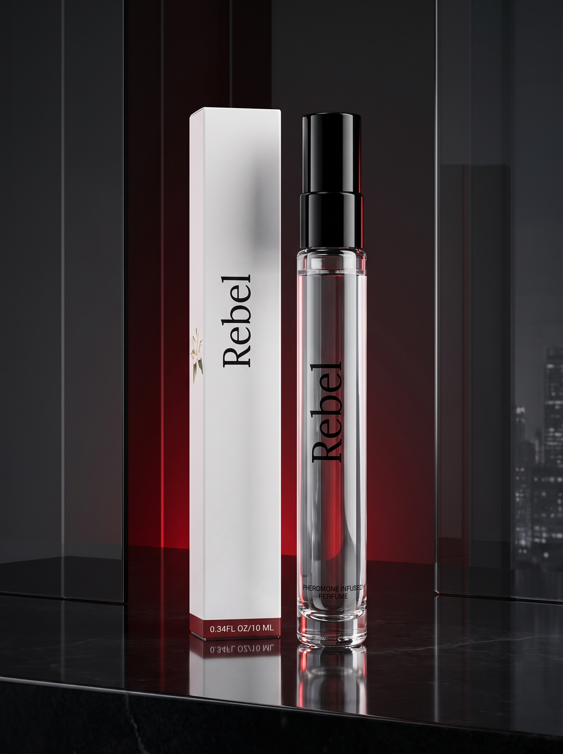 Rebel™ Pheromone Cologne for Men — Long-Lasting Roll-On Fragrance, 2-Piece Set | BOVVSKY | Cindarello Selection