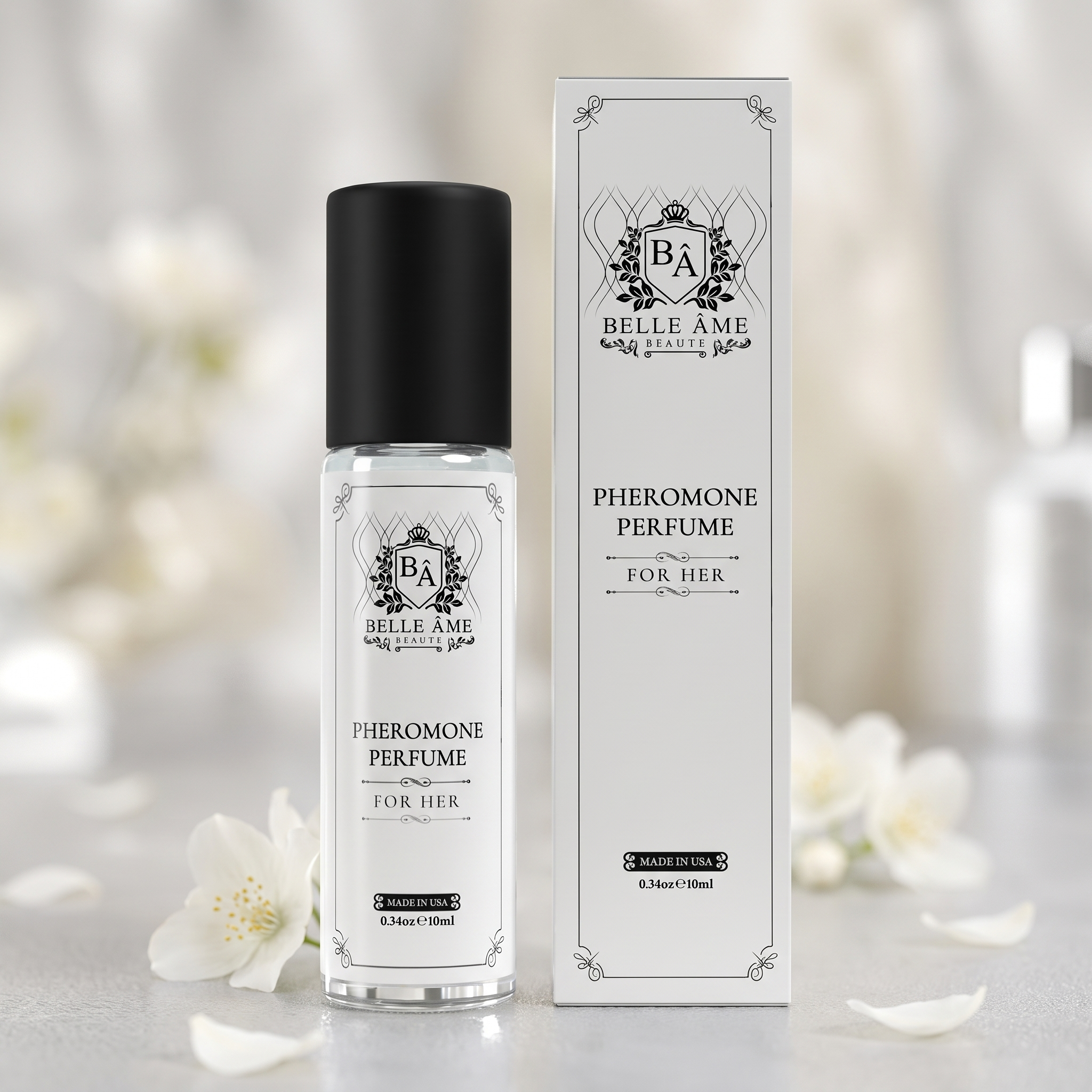 Belle Âme™ Jasmine Pheromone Roll-On Perfume for Women — 10 ml | Cindarello Selection