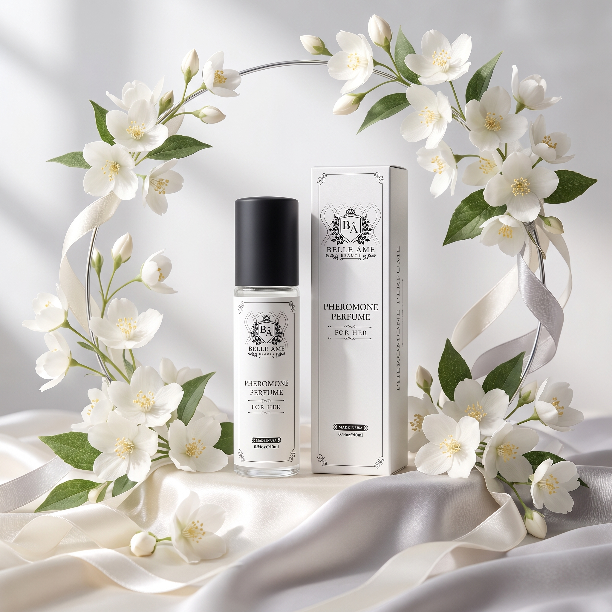 Belle Âme™ Jasmine Pheromone Roll-On Perfume for Women — 10 ml | Cindarello Selection
