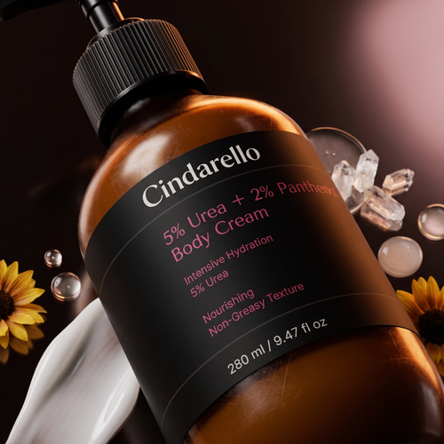 Cindarello 5% Urea + 2% Panthenol Body Cream — 280 ml