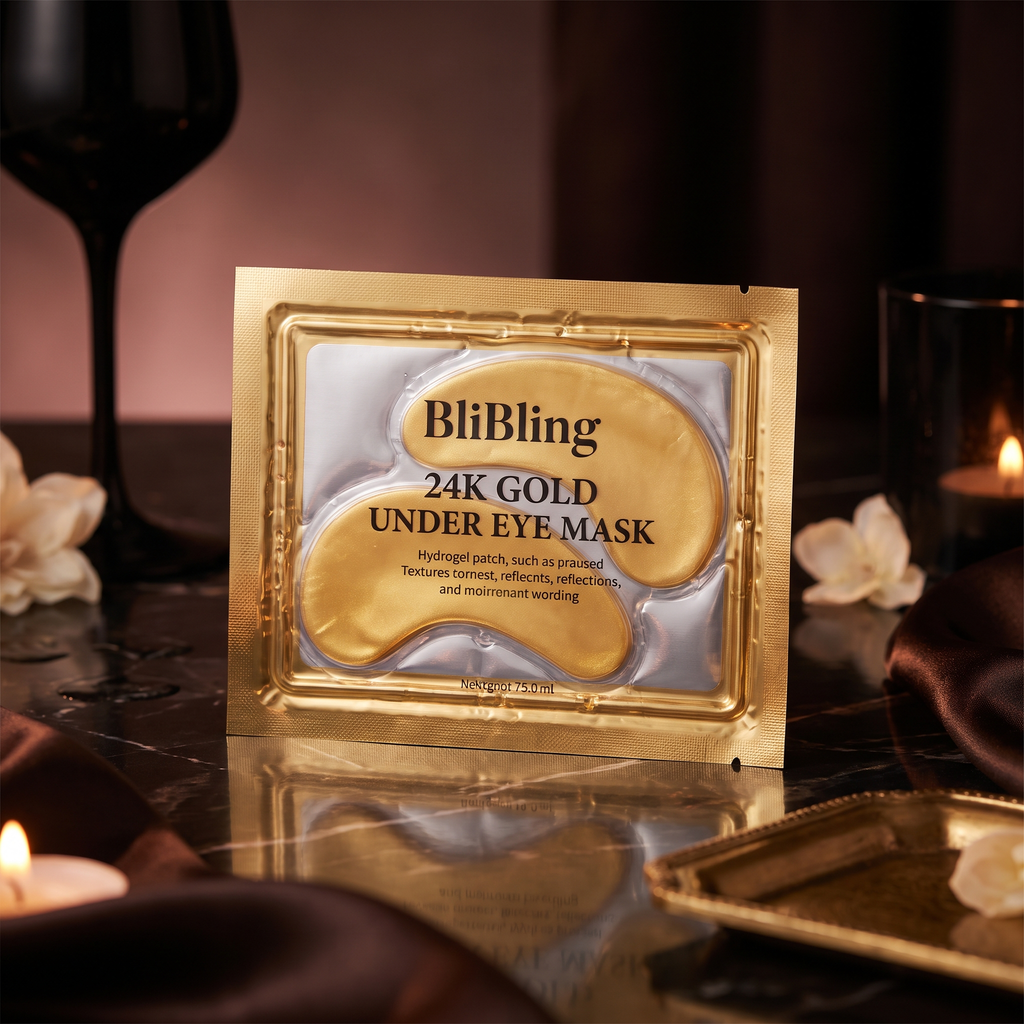 BliBling 24K Gold Eye & Collagen Lip Mask Set — 30 Treatments | Cindarello Selection