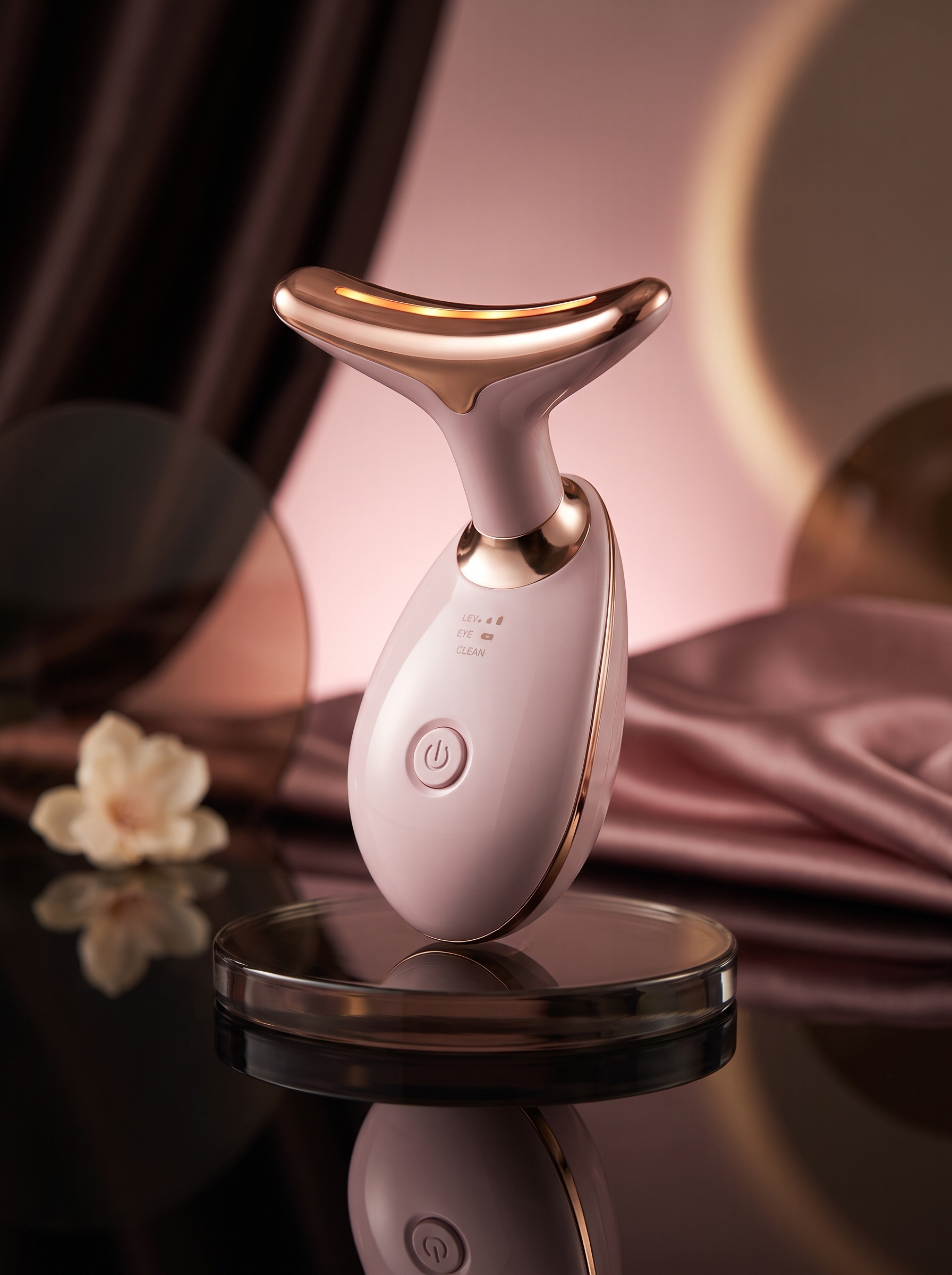 Cindarello Luminous Lift™ Microcurrent Facial Massager — Face & Neck Beauty Device